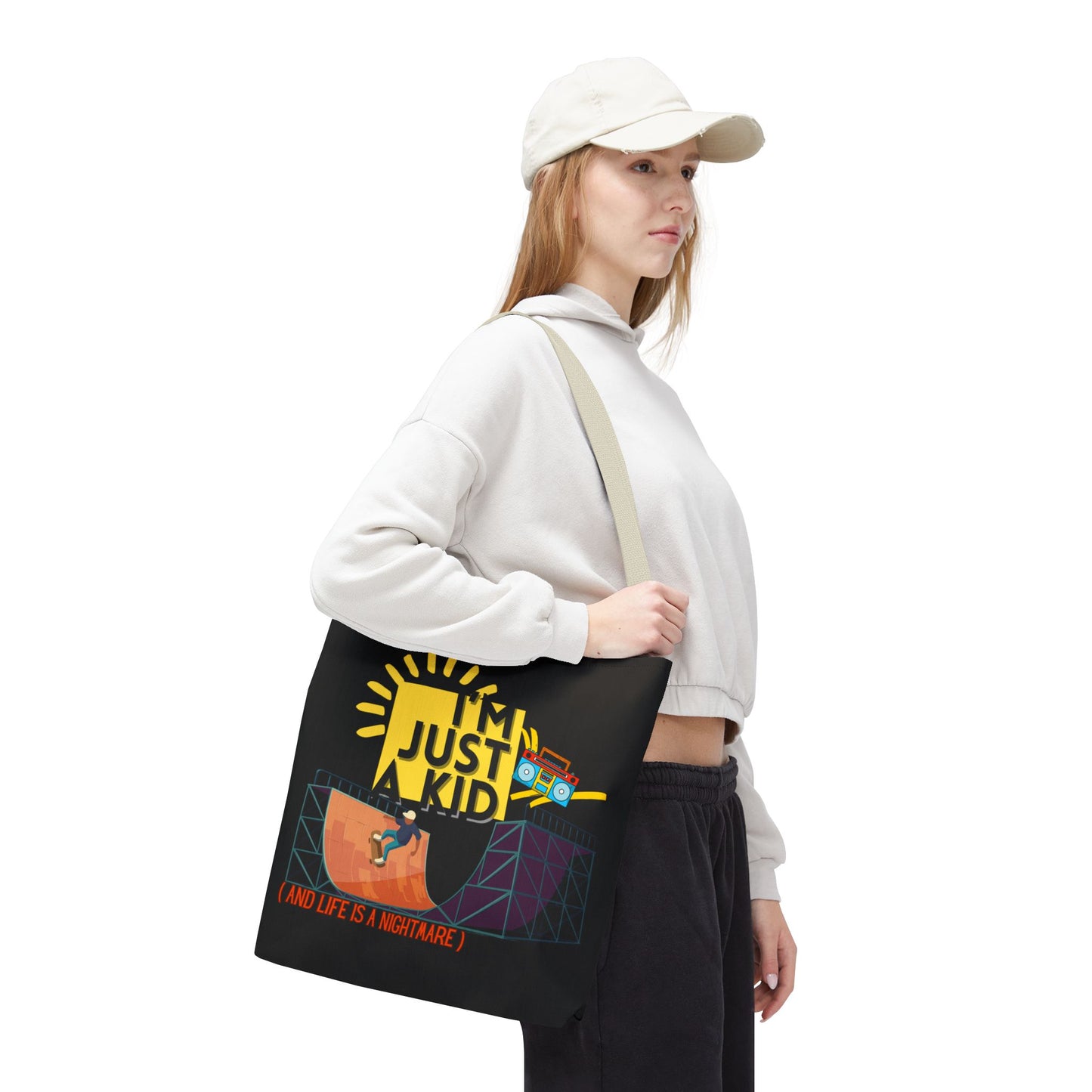 “I’m Just a Kid” Emotional Baggage Tote - Mixtape Hearts