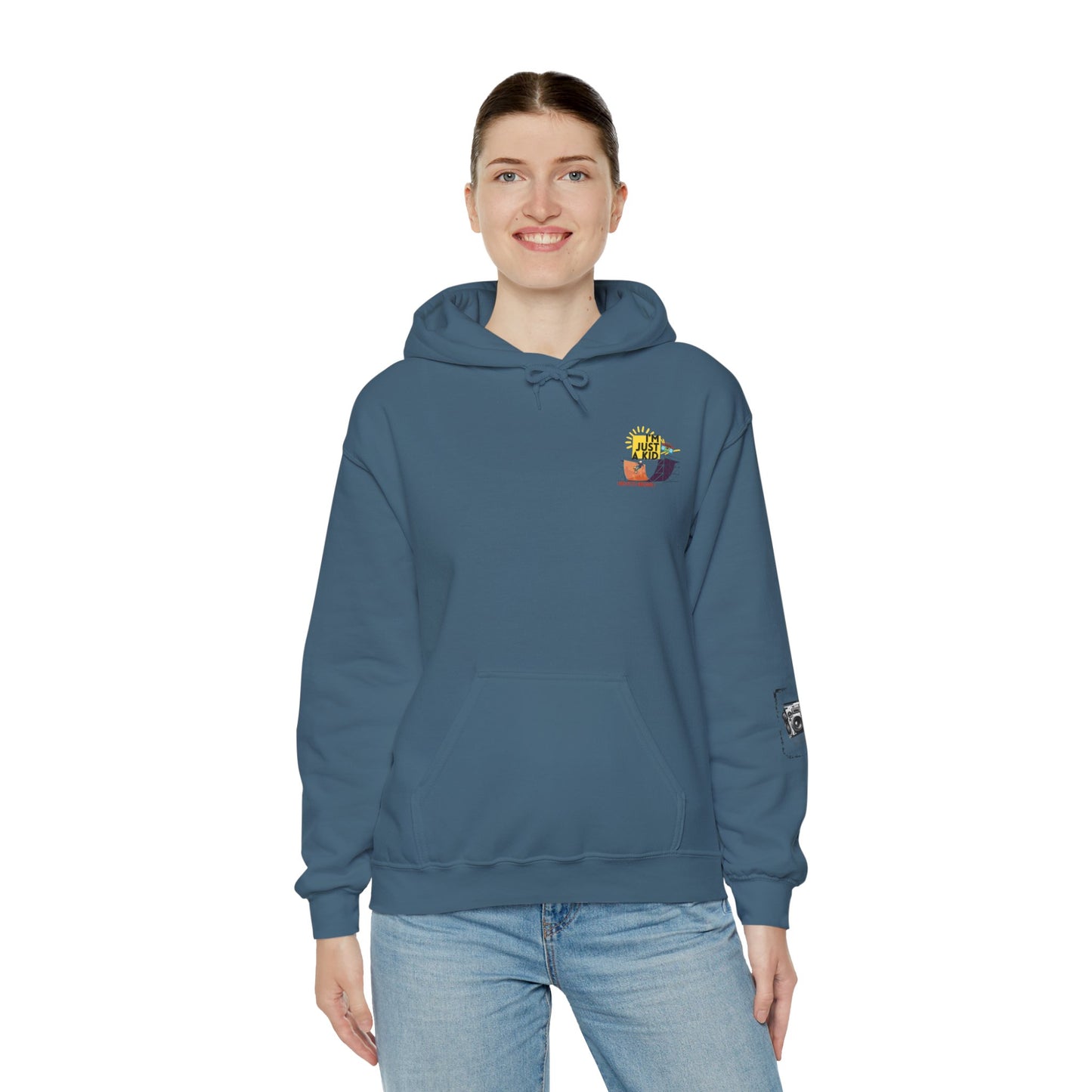 "I’m Just a Kid" Oversized Pop Punk Hoodie - Unisex Heavy Blend™ | Fun Graphic Sweatshirt, Youth Streetwear, Gifts for Boys & Girls, Birthday, Everyday Wear - Mixtape Hearts