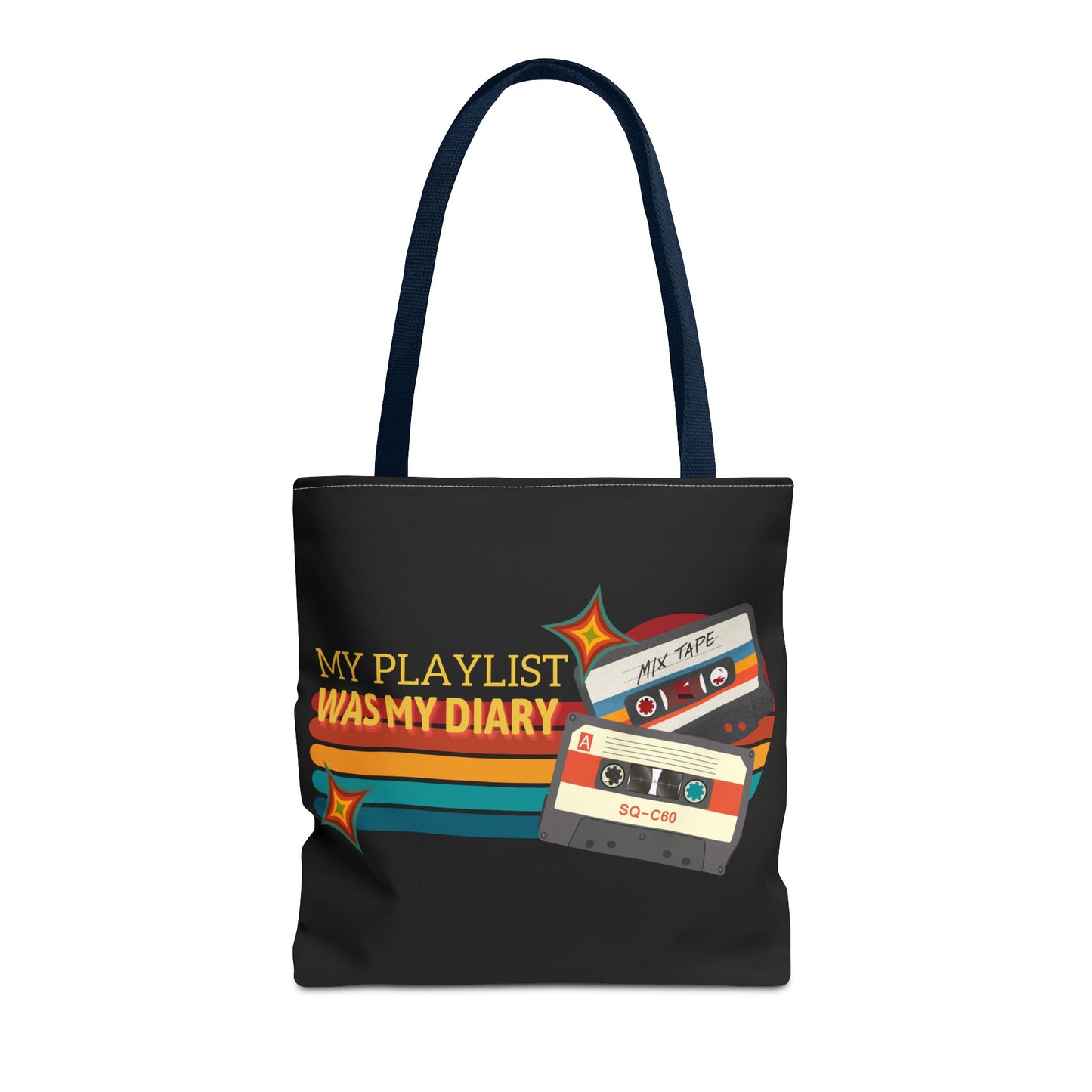 My Playlist Was My Diary – Emotional Era Tote Bag– Retro Music Tote – Pop Music Tote Bag – Nostalgic Music Tote
