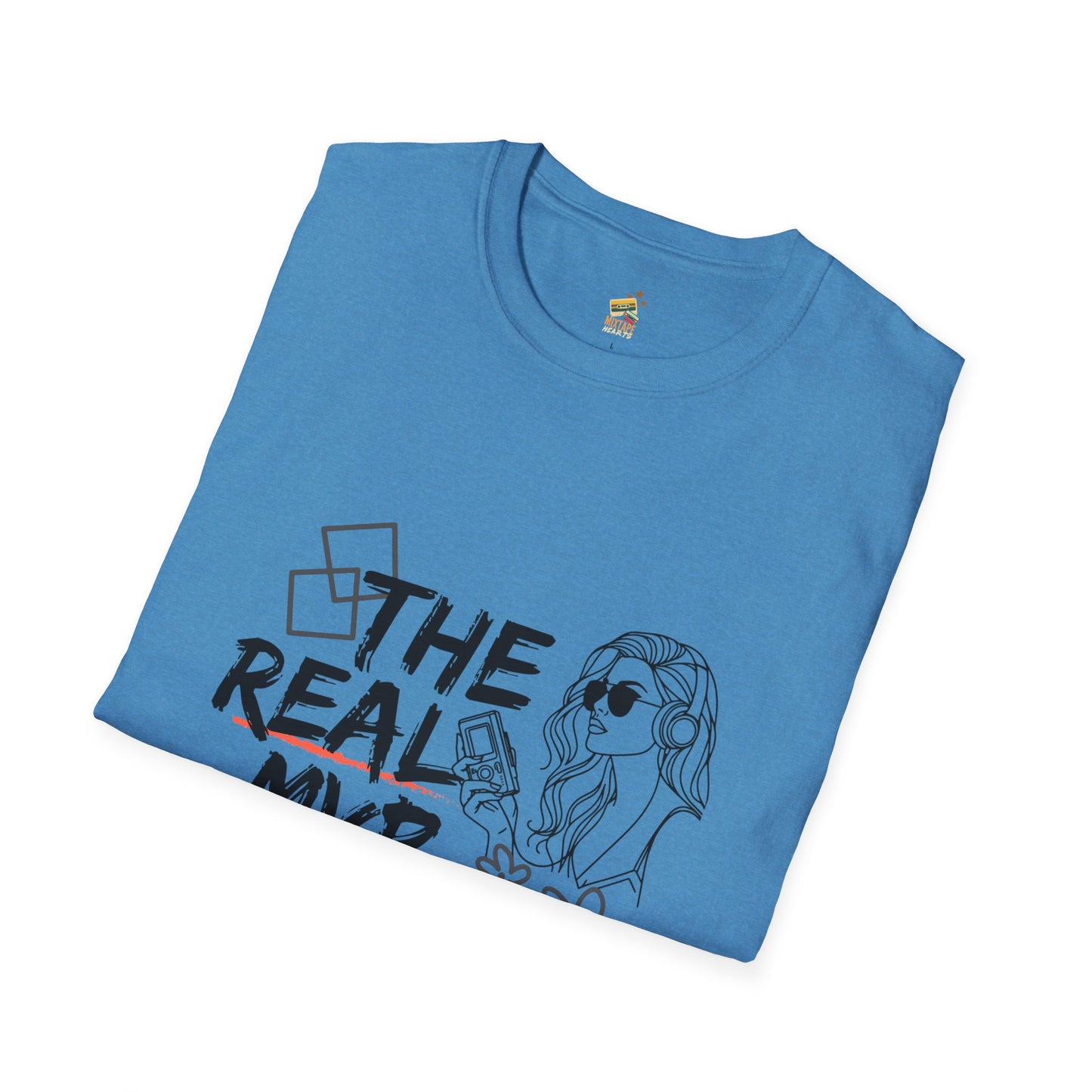 The Real MVP: My Walkman – 90s Nostalgia Unisex Tee| Gift for Walkman Fans, Vintage Style Tee, Casual Wear, Concert Outfit, Unisex Apparel - Mixtape Hearts