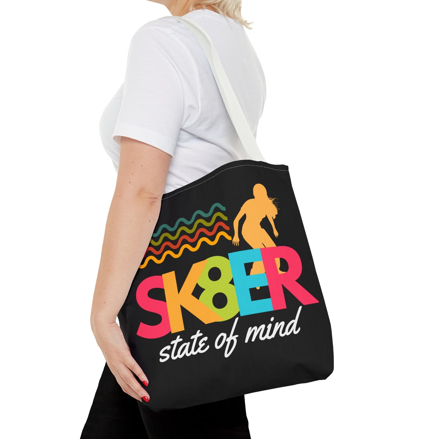Sk8er State of Mind – Skatecore Tote Bag– Loud & Cute Tote Bag – Emotional Era Tote Bag– Retro Music Tote – Pop Music Tote Bag – Nostalgic Music Tote - Mixtape Hearts