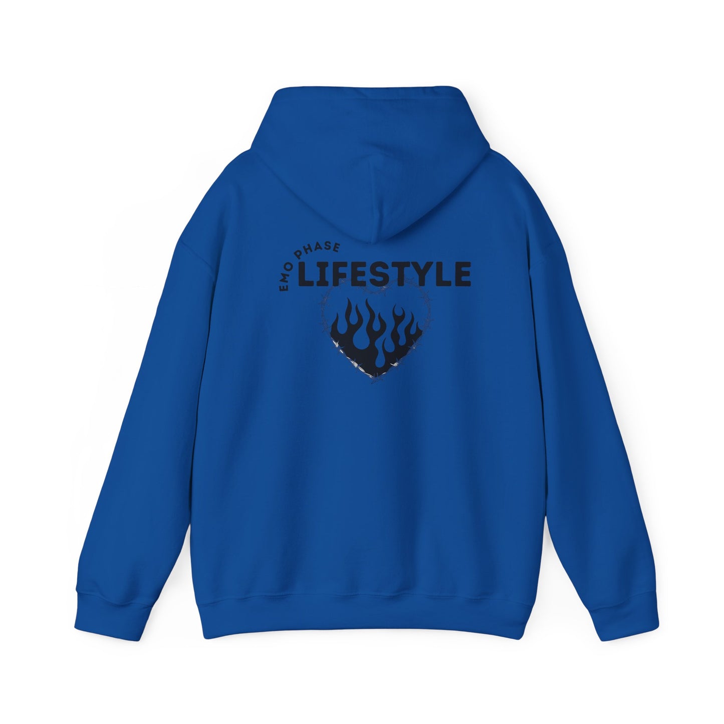 Emo Phase Lifestyle – Cozy Hoodie– Cozy Throwback Hoodie – Cozy Retro Hoodie – Stylish Streetwear, Cozy Layering Piece, Unique Graphic Hoodie