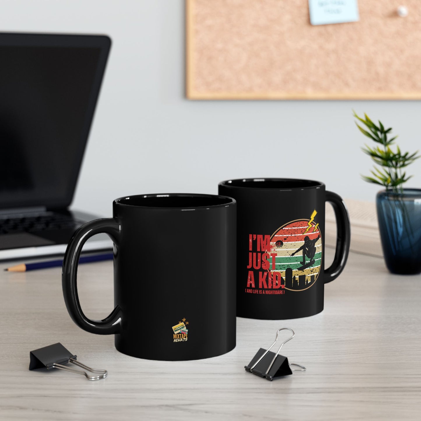 I’m Just a Kid Mug – 2000s Emo Pop Punk Coffee Cup Inspired by Simple Plan, Novelty Coffee Cup, Birthday Present, Unique Drinkware, Youthful Vibes - Mixtape Hearts
