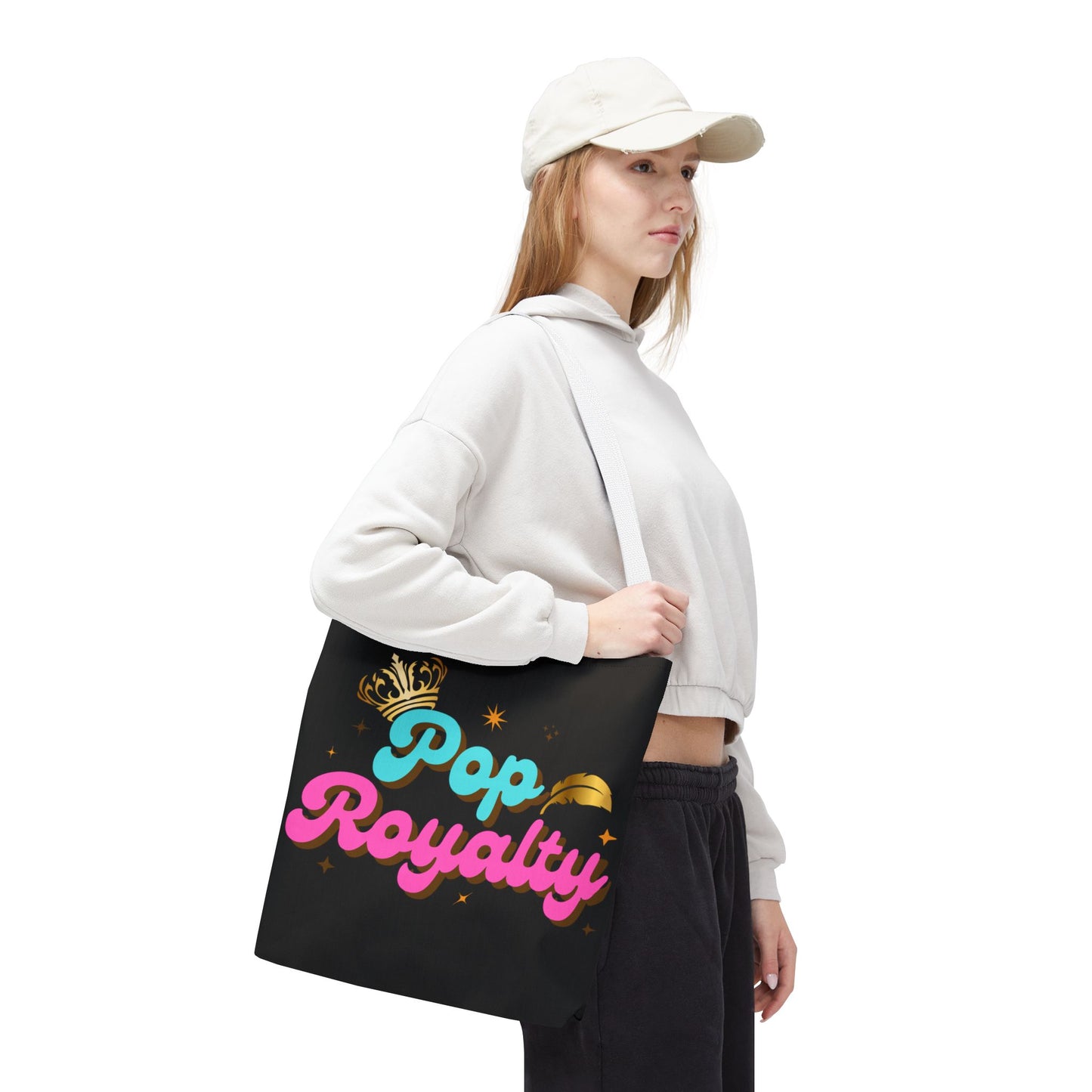 Pop Royalty – Nostalgic Music Tote - Mixtape Hearts