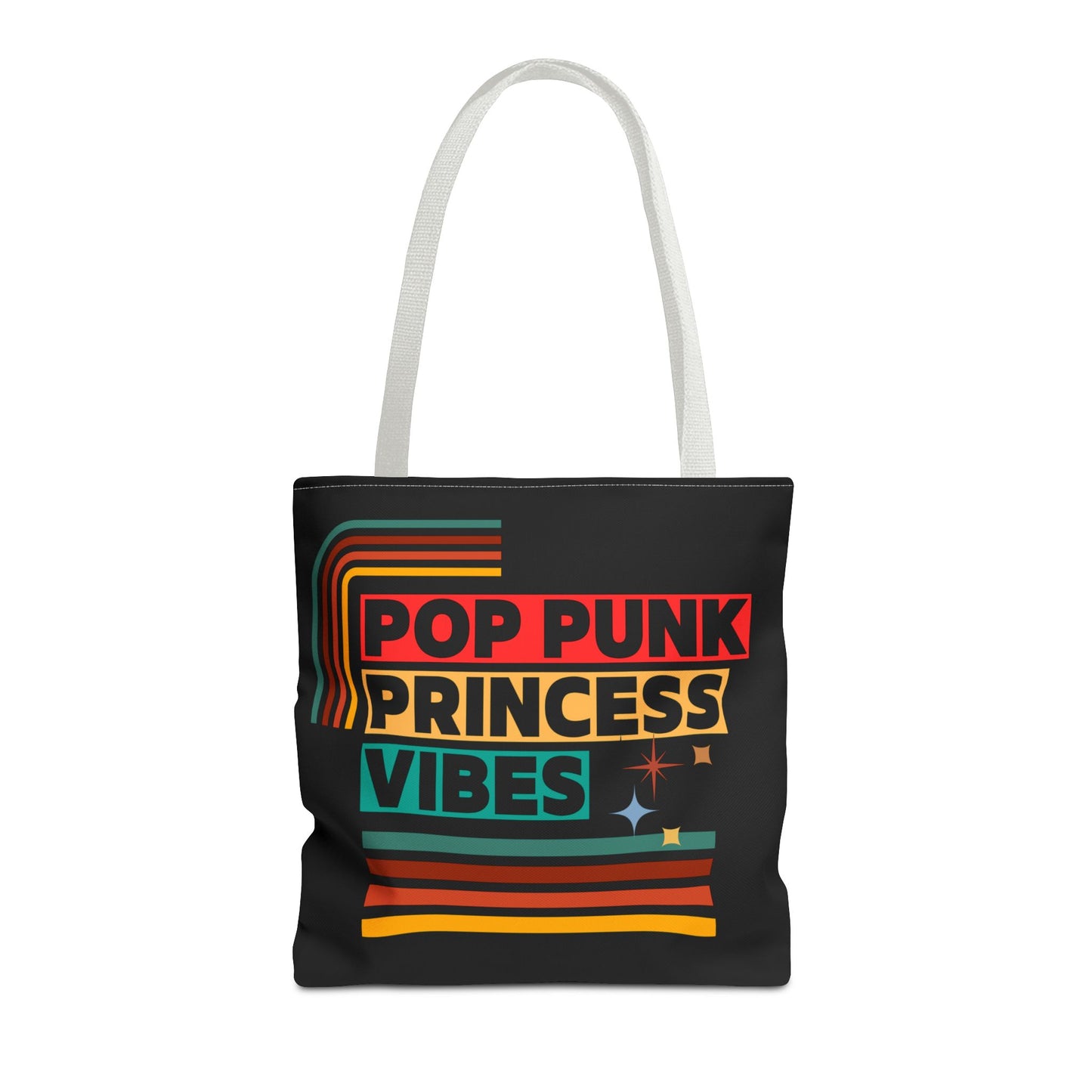 Pop Punk Princess Vibes – Loud & Cute Tote Bag – Emotional Era Tote Bag– Retro Music Tote – Pop Music Tote Bag – Nostalgic Music Tote - Mixtape Hearts