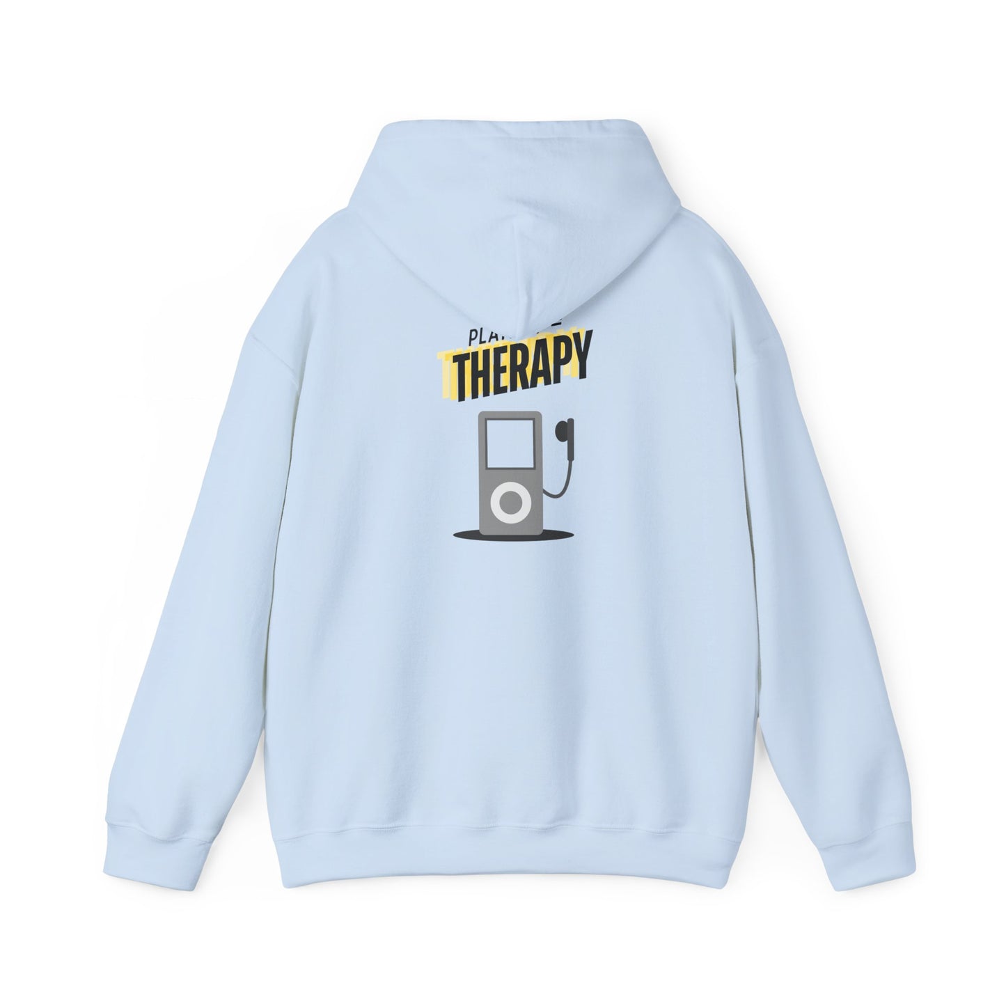 Playlist = Therapy – Cozy Hoodie – Cozy Throwback Hoodie – Cozy Retro Hoodie – Stylish Streetwear, Cozy Layering Piece, Unique Graphic Hoodie - Mixtape Hearts