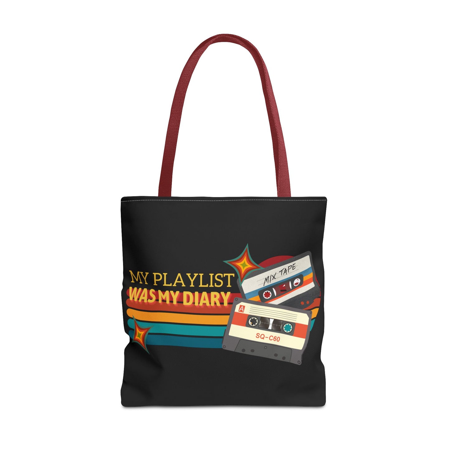My Playlist Was My Diary – Emotional Era Tote Bag– Retro Music Tote – Pop Music Tote Bag – Nostalgic Music Tote