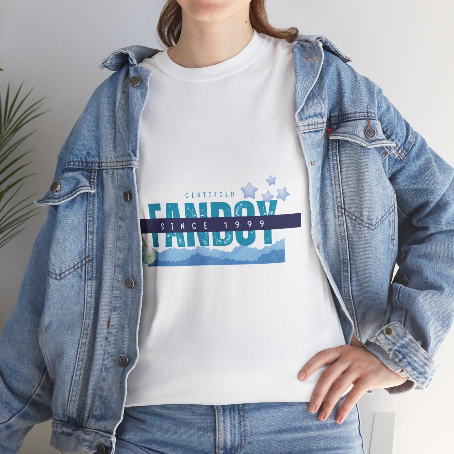 Certified Fanboy Since 1999 – Retro Pop Music Tee, Casual Tee, Graphic T-Shirt, Gift for Fans, Summer Wear, Everyday Comfort - Mixtape Hearts