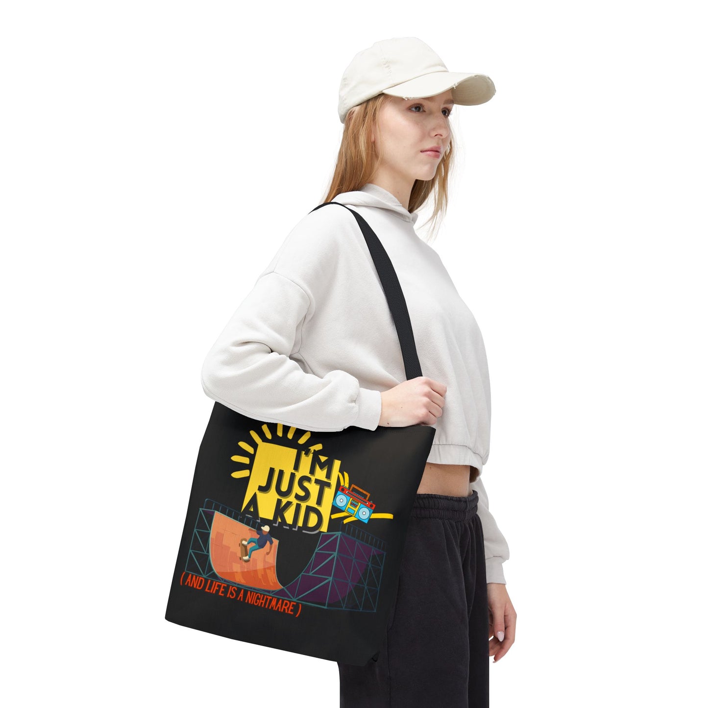 “I’m Just a Kid” Emotional Baggage Tote - Mixtape Hearts