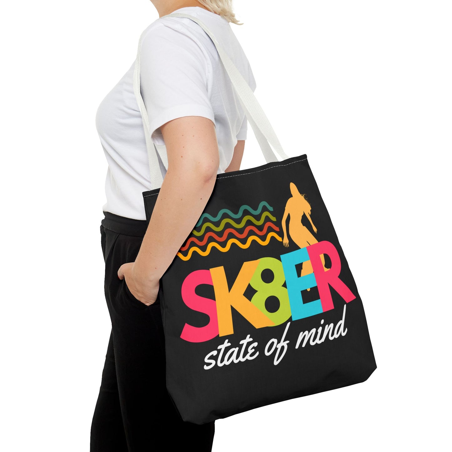 Sk8er State of Mind – Skatecore Tote Bag– Loud & Cute Tote Bag – Emotional Era Tote Bag– Retro Music Tote – Pop Music Tote Bag – Nostalgic Music Tote - Mixtape Hearts