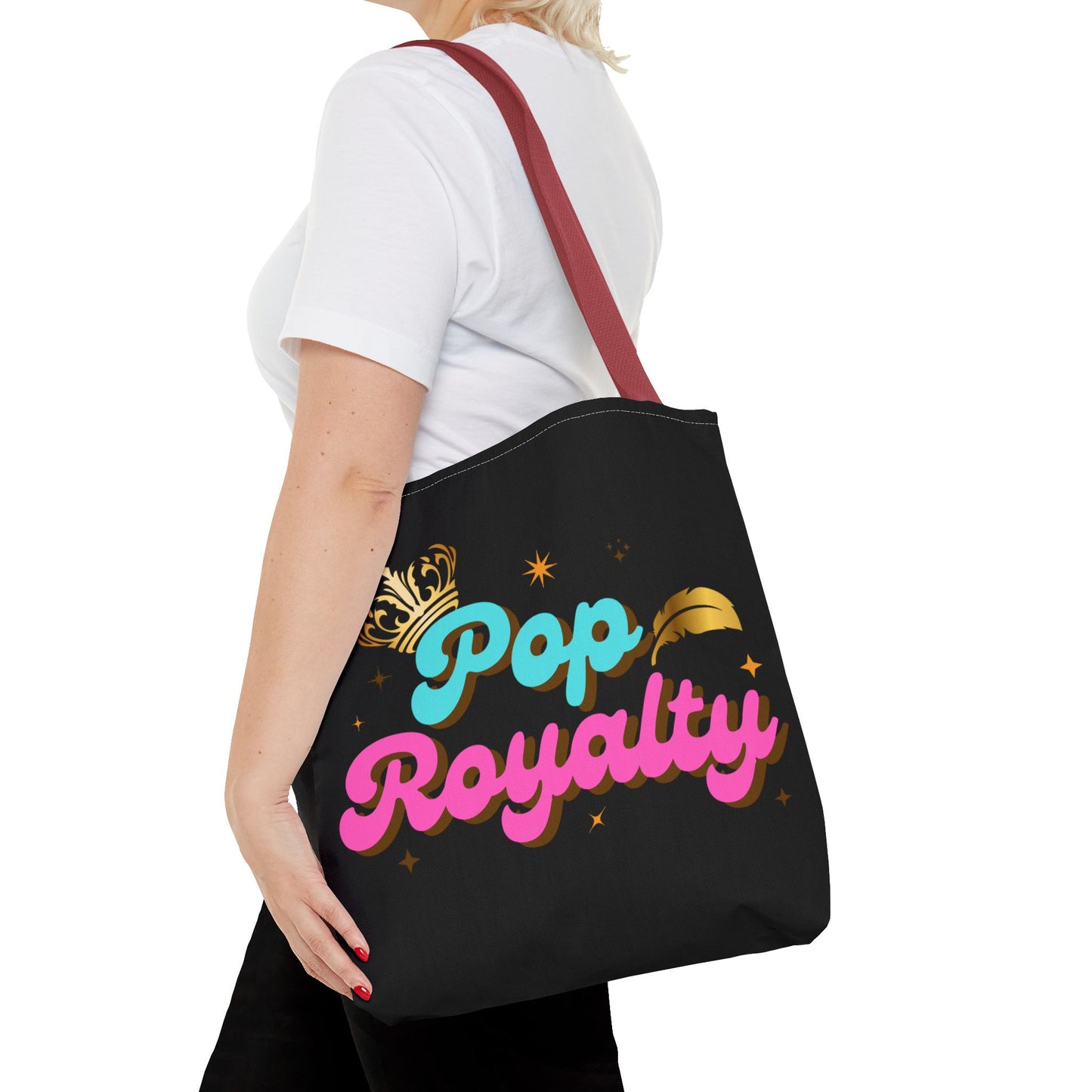 Pop Royalty – Nostalgic Music Tote - Mixtape Hearts