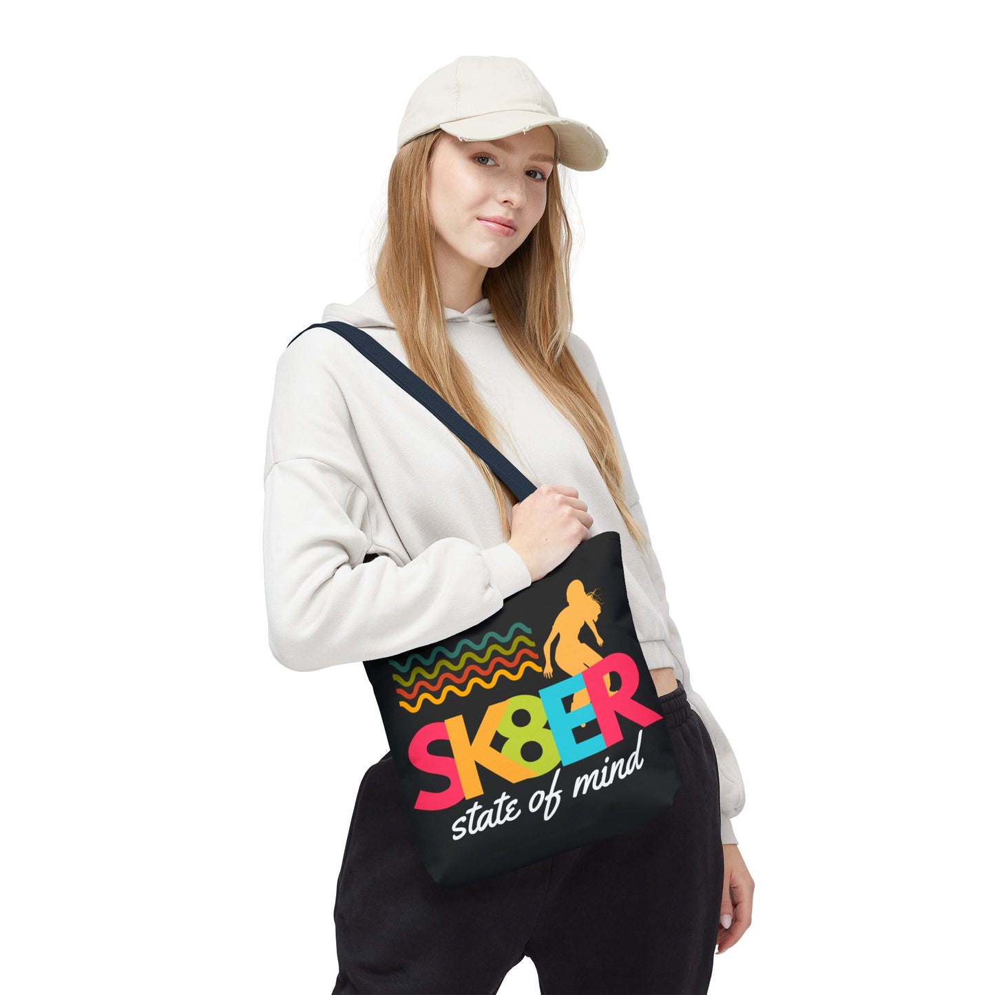 Sk8er State of Mind – Skatecore Tote Bag– Loud & Cute Tote Bag – Emotional Era Tote Bag– Retro Music Tote – Pop Music Tote Bag – Nostalgic Music Tote - Mixtape Hearts