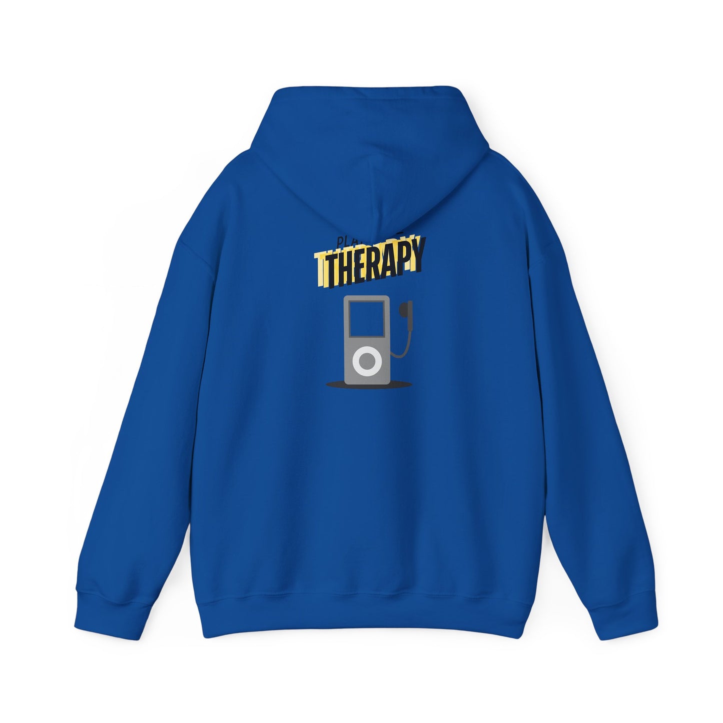 Playlist = Therapy – Cozy Hoodie – Cozy Throwback Hoodie – Cozy Retro Hoodie – Stylish Streetwear, Cozy Layering Piece, Unique Graphic Hoodie - Mixtape Hearts
