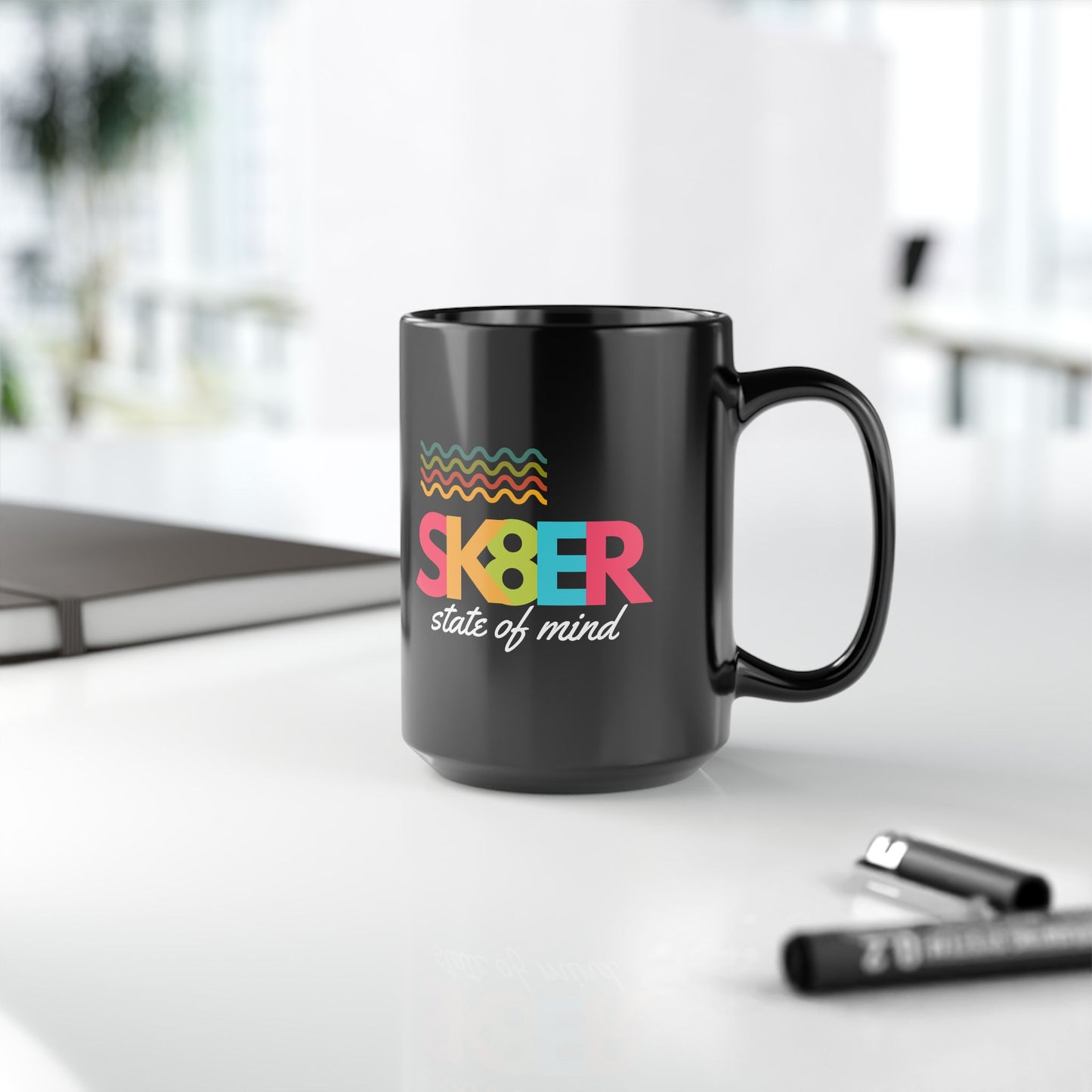 Sk8er State of Mind – Alt Energy Coffee Mug – Y2K Scene Girl Mug– Retro Music Lover Mug- Perfect Gift for Music Lovers, Coffee Enthusiasts, Rock Music Fans, Birthday, Valentine's Day, Home Office Decor - Mixtape Hearts