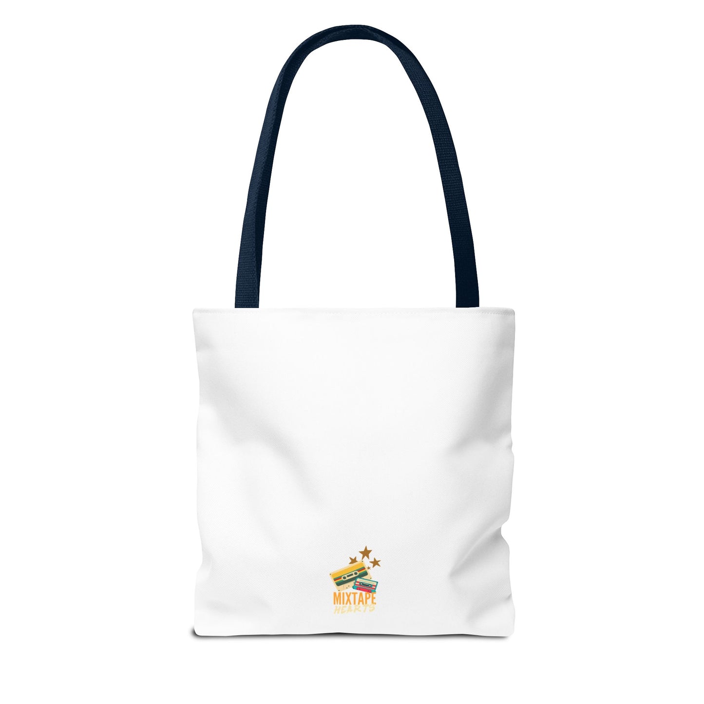 The Real MVP: My Walkman – Cassette Era Tote Bag - AOP, Fun and Stylish, Perfect for Music Lovers, Gift for Friends, Everyday Use, Beach Bag, Eco-Friendly - Mixtape Hearts
