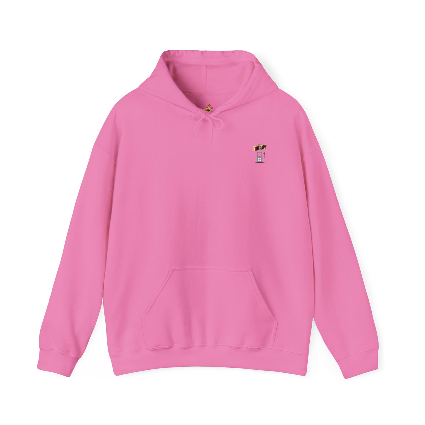 Playlist = Therapy – Cozy Hoodie – Cozy Throwback Hoodie – Cozy Retro Hoodie – Stylish Streetwear, Cozy Layering Piece, Unique Graphic Hoodie - Mixtape Hearts
