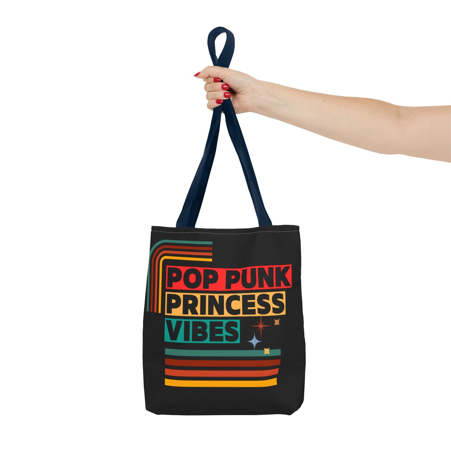 Pop Punk Princess Vibes – Loud & Cute Tote Bag – Emotional Era Tote Bag– Retro Music Tote – Pop Music Tote Bag – Nostalgic Music Tote - Mixtape Hearts