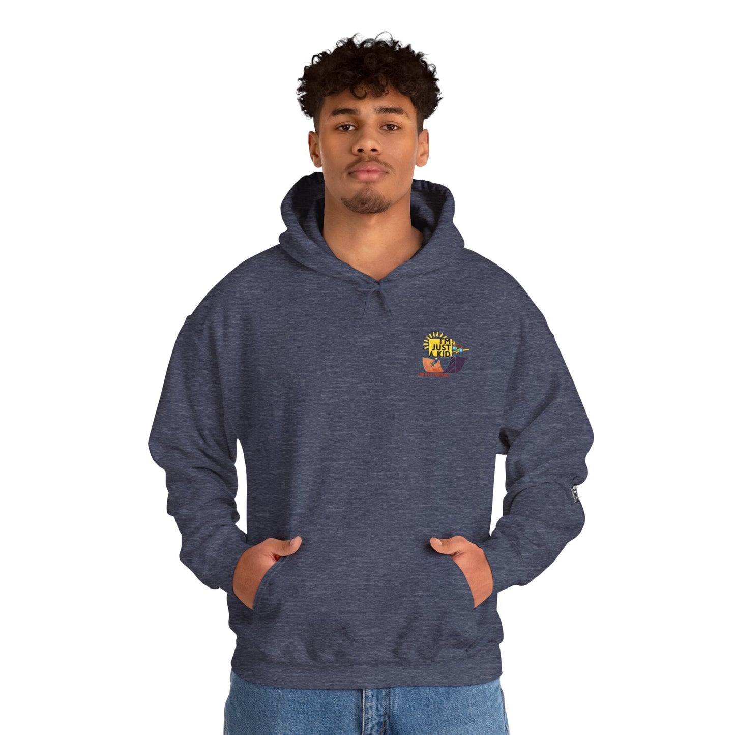 "I’m Just a Kid" Oversized Pop Punk Hoodie - Unisex Heavy Blend™ | Fun Graphic Sweatshirt, Youth Streetwear, Gifts for Boys & Girls, Birthday, Everyday Wear - Mixtape Hearts