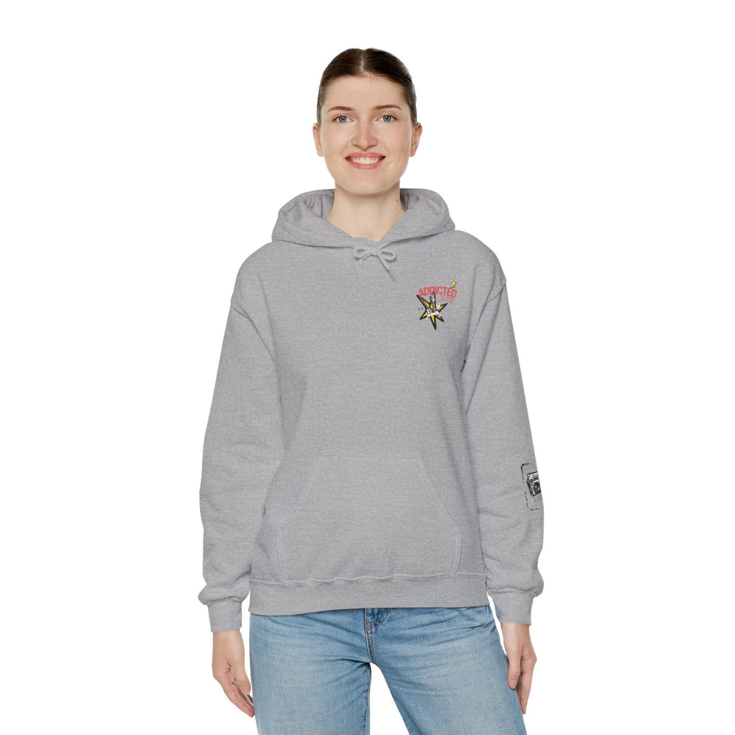 "Addicted to You" – Hoodie for the Lovesick & Lyrical - Addicted to You, Cute Gift for Her, Stylish Streetwear, Cozy Layering Piece, Unique Graphic Hoodie