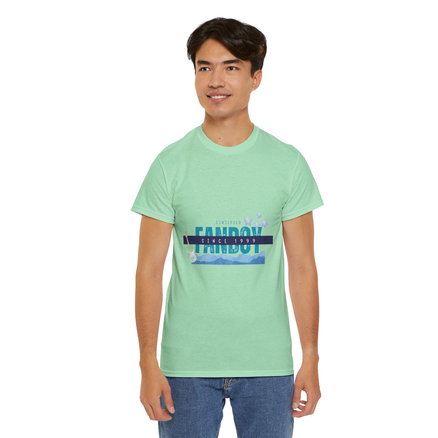 Certified Fanboy Since 1999 – Retro Pop Music Tee, Casual Tee, Graphic T-Shirt, Gift for Fans, Summer Wear, Everyday Comfort - Mixtape Hearts