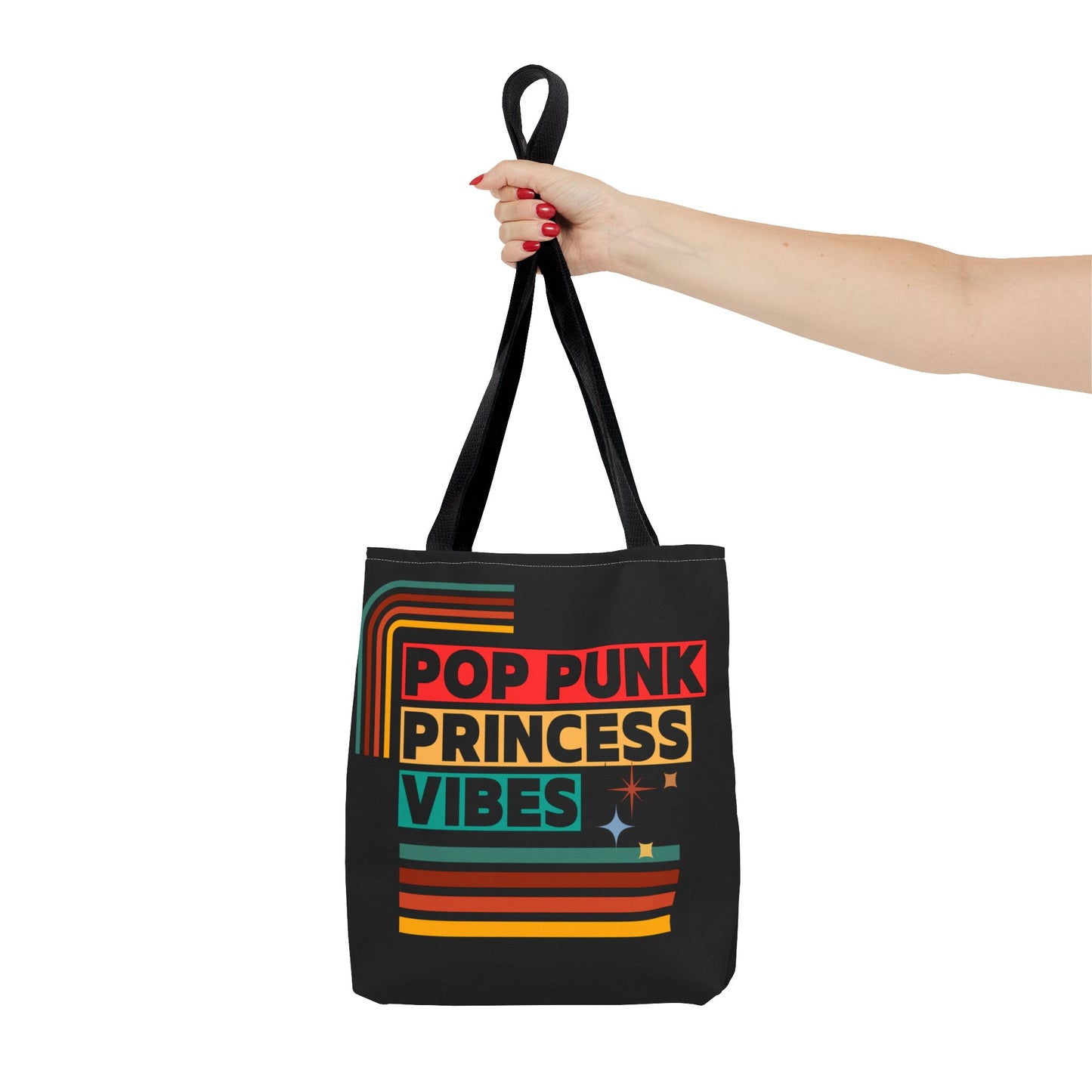 Pop Punk Princess Vibes – Loud & Cute Tote Bag – Emotional Era Tote Bag– Retro Music Tote – Pop Music Tote Bag – Nostalgic Music Tote - Mixtape Hearts
