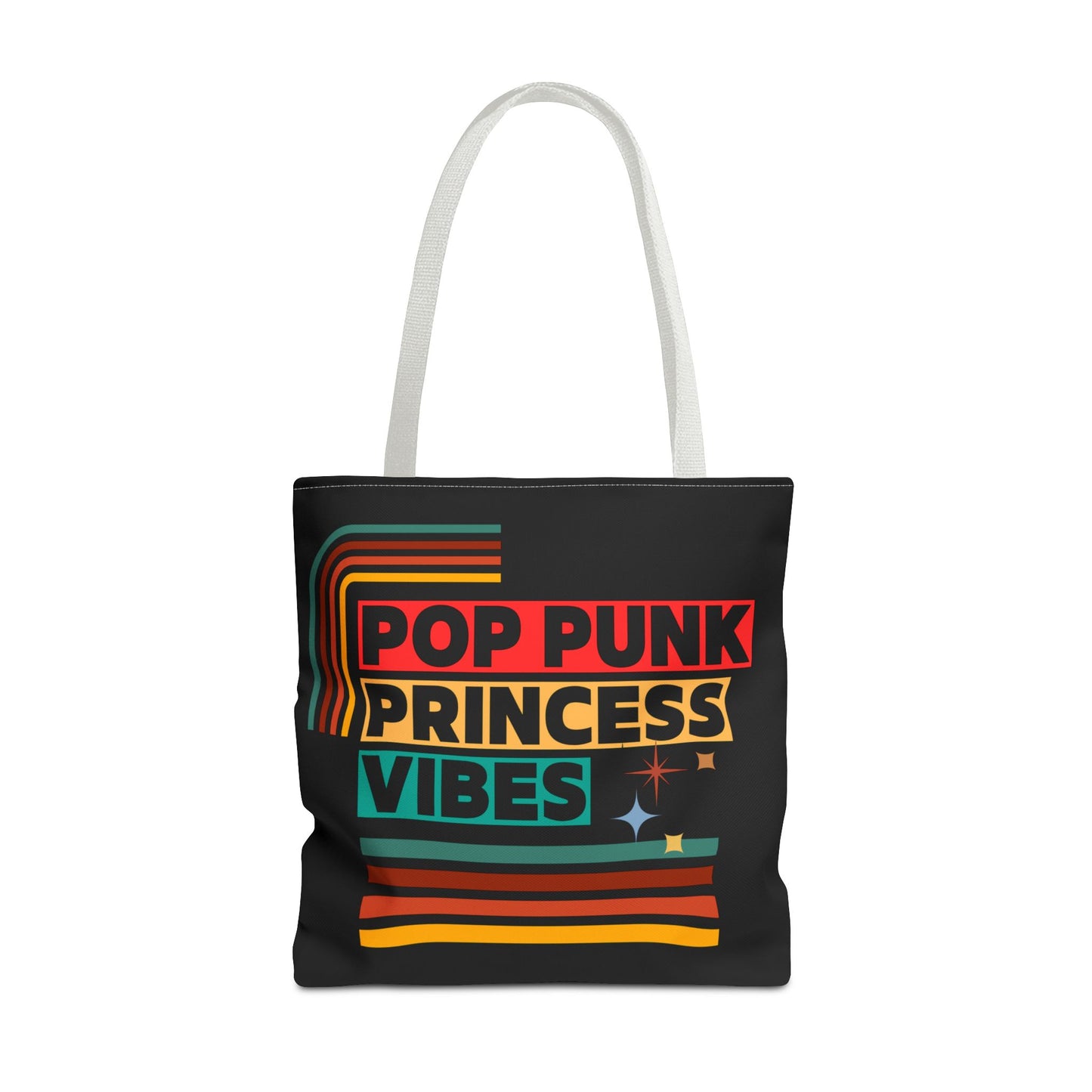 Pop Punk Princess Vibes – Loud & Cute Tote Bag – Emotional Era Tote Bag– Retro Music Tote – Pop Music Tote Bag – Nostalgic Music Tote - Mixtape Hearts