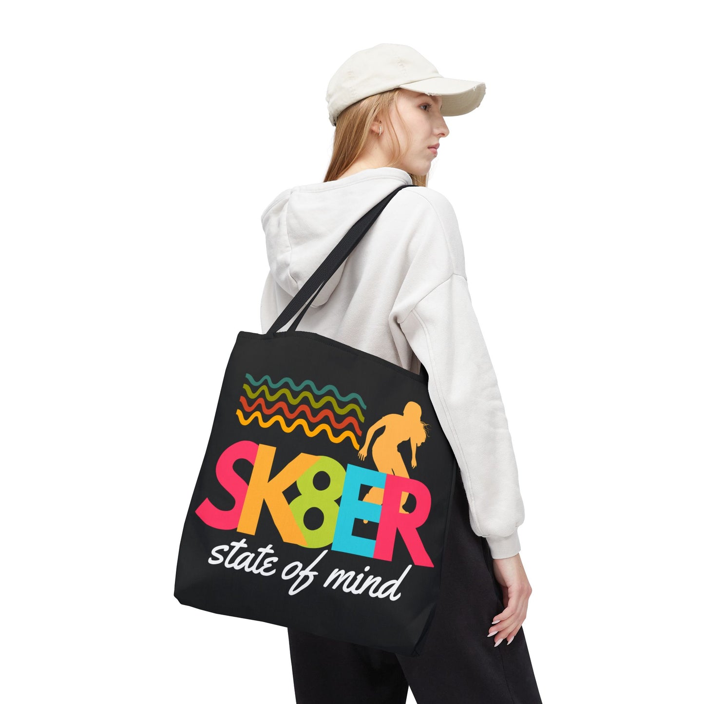 Sk8er State of Mind – Skatecore Tote Bag– Loud & Cute Tote Bag – Emotional Era Tote Bag– Retro Music Tote – Pop Music Tote Bag – Nostalgic Music Tote - Mixtape Hearts
