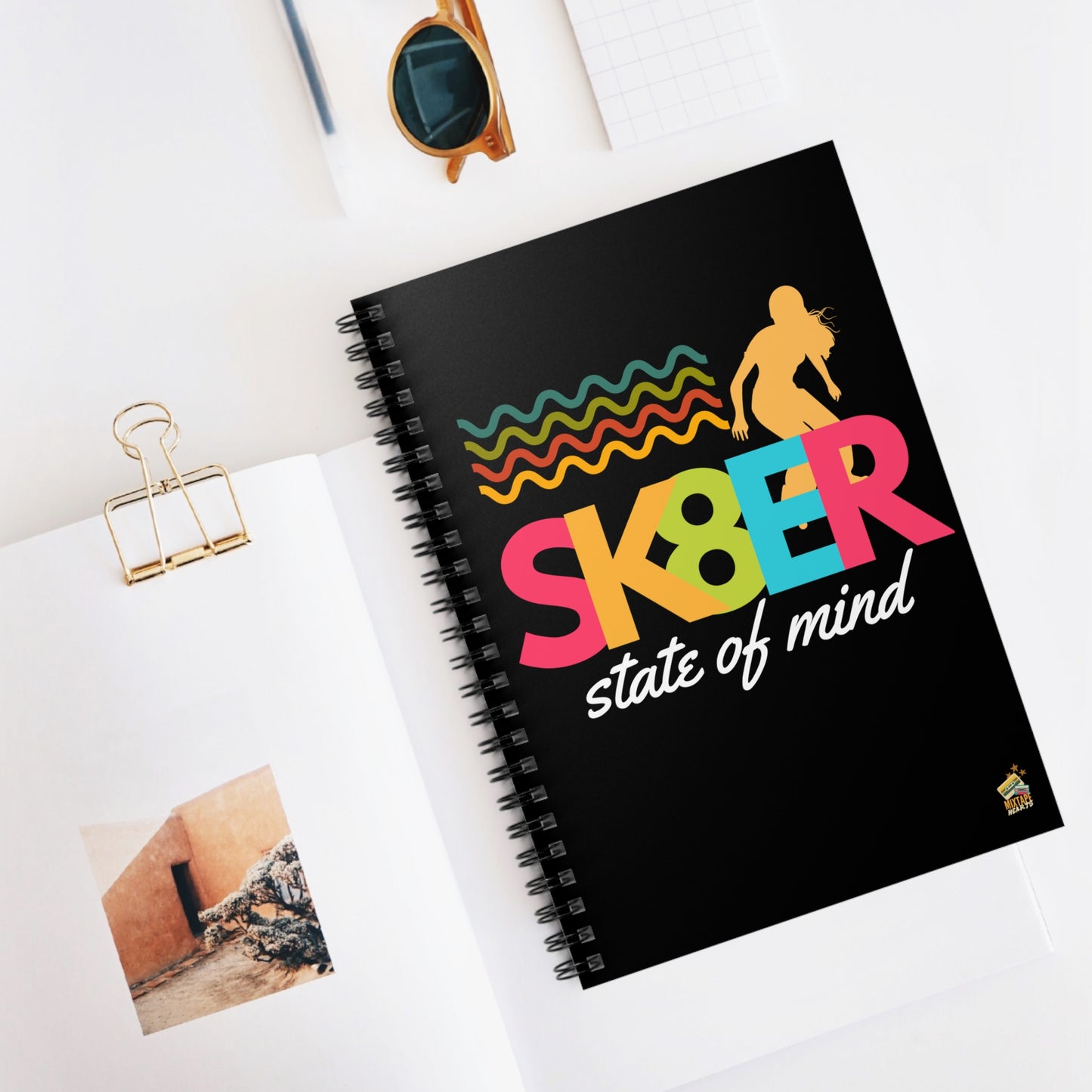 Sk8er State of Mind – Rebellious Thoughts Notebook – Sad Bops Journal– Funny Fan Journal– Nostalgia-Inspired Journal - Cute Stationery, Journal for Fans, Gift for Creatives, School Supplies, Writing Journal