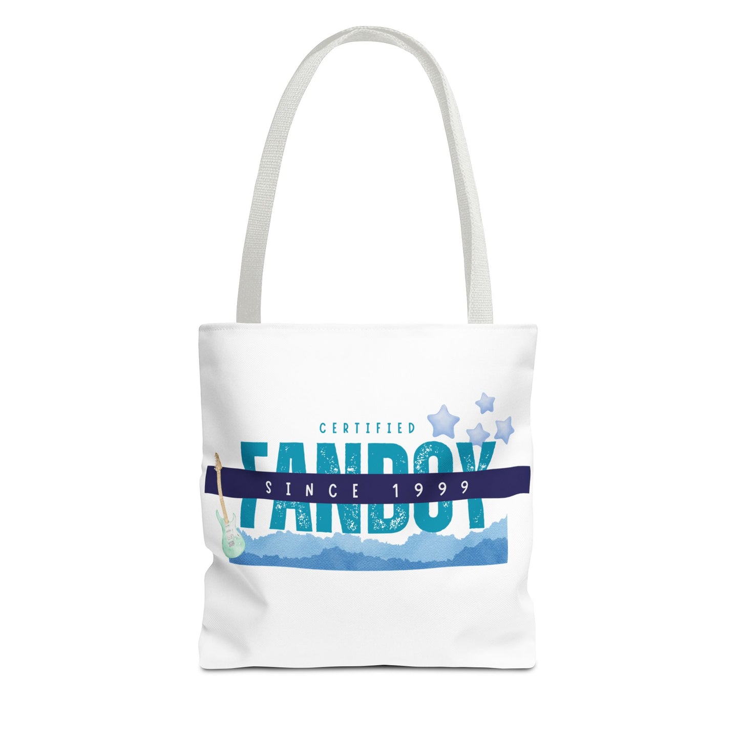 Certified Fanboy Since 1999 – Pop Music Tote Bag– Nostalgic Music Tote, Cute Tote, Gift for Fangirls, Fan Merchandise, Artsy Bag, AOP Design - Mixtape Hearts