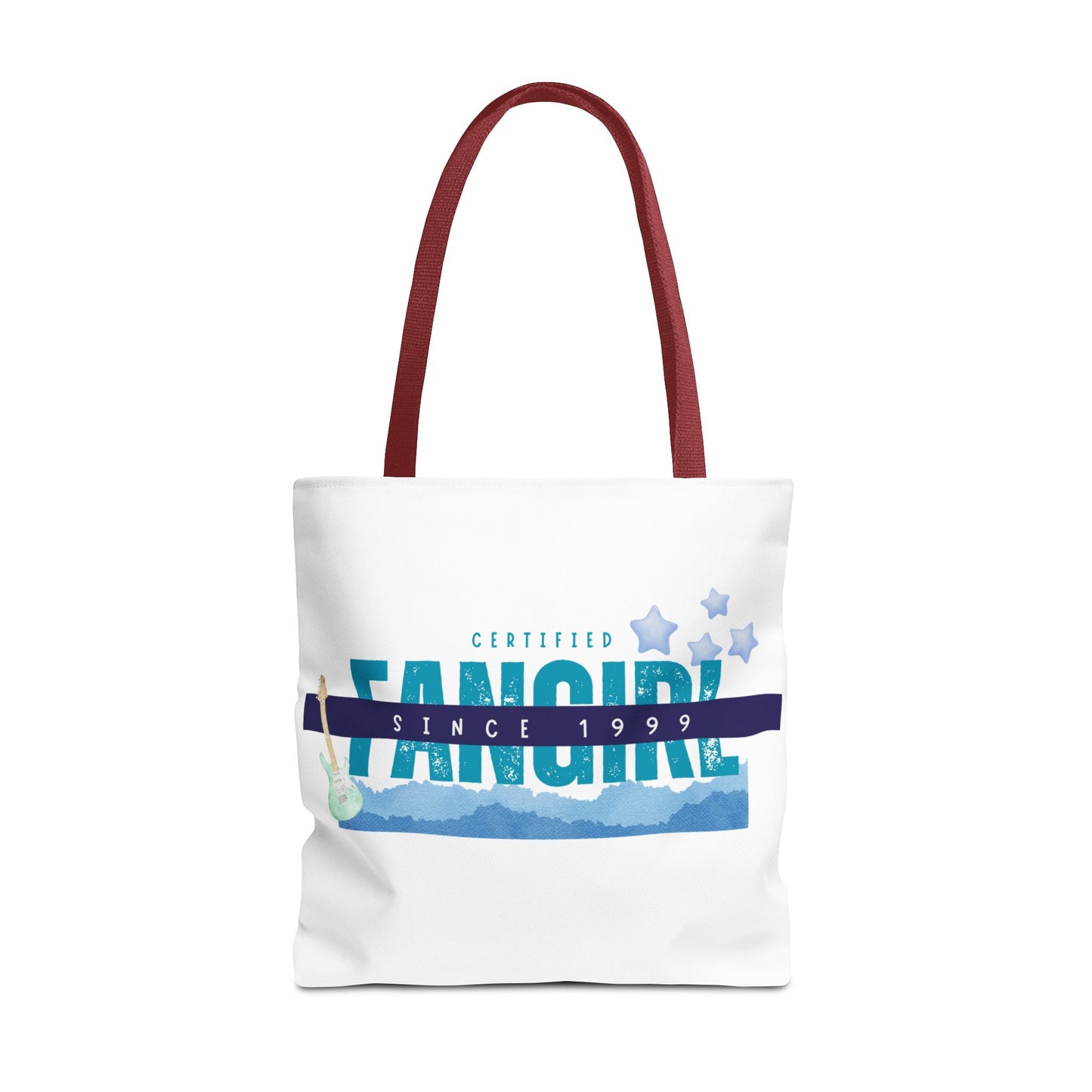 Certified Fangirl Since 1999 – Nostalgic Music Tote, Cute Tote, Gift for Fangirls, Fan Merchandise, Artsy Bag, AOP Design - Mixtape Hearts