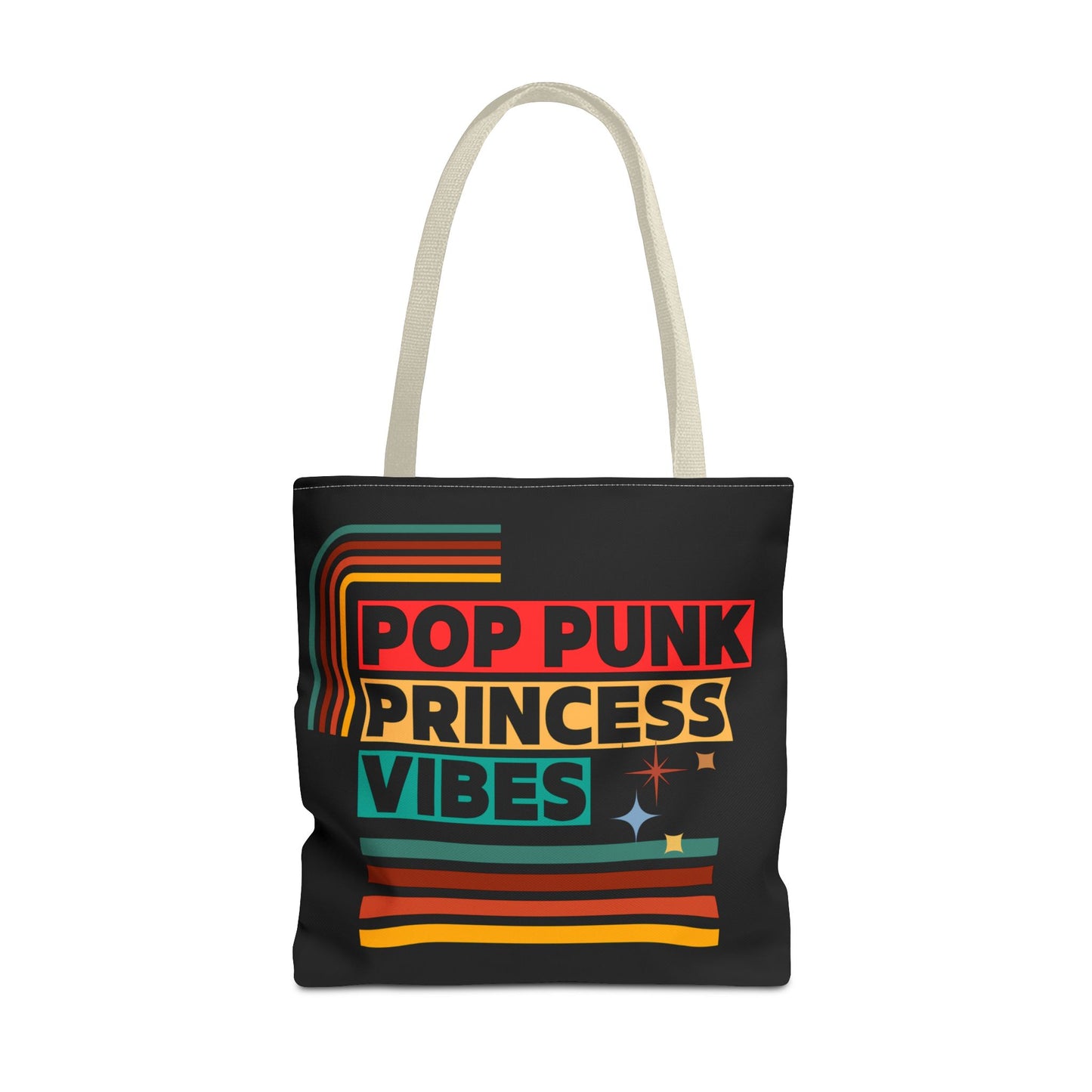 Pop Punk Princess Vibes – Loud & Cute Tote Bag – Emotional Era Tote Bag– Retro Music Tote – Pop Music Tote Bag – Nostalgic Music Tote - Mixtape Hearts