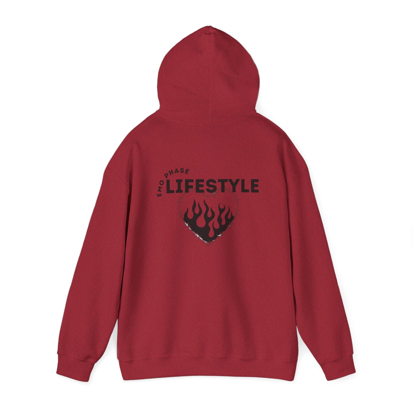 Emo Phase Lifestyle – Cozy Hoodie– Cozy Throwback Hoodie – Cozy Retro Hoodie – Stylish Streetwear, Cozy Layering Piece, Unique Graphic Hoodie