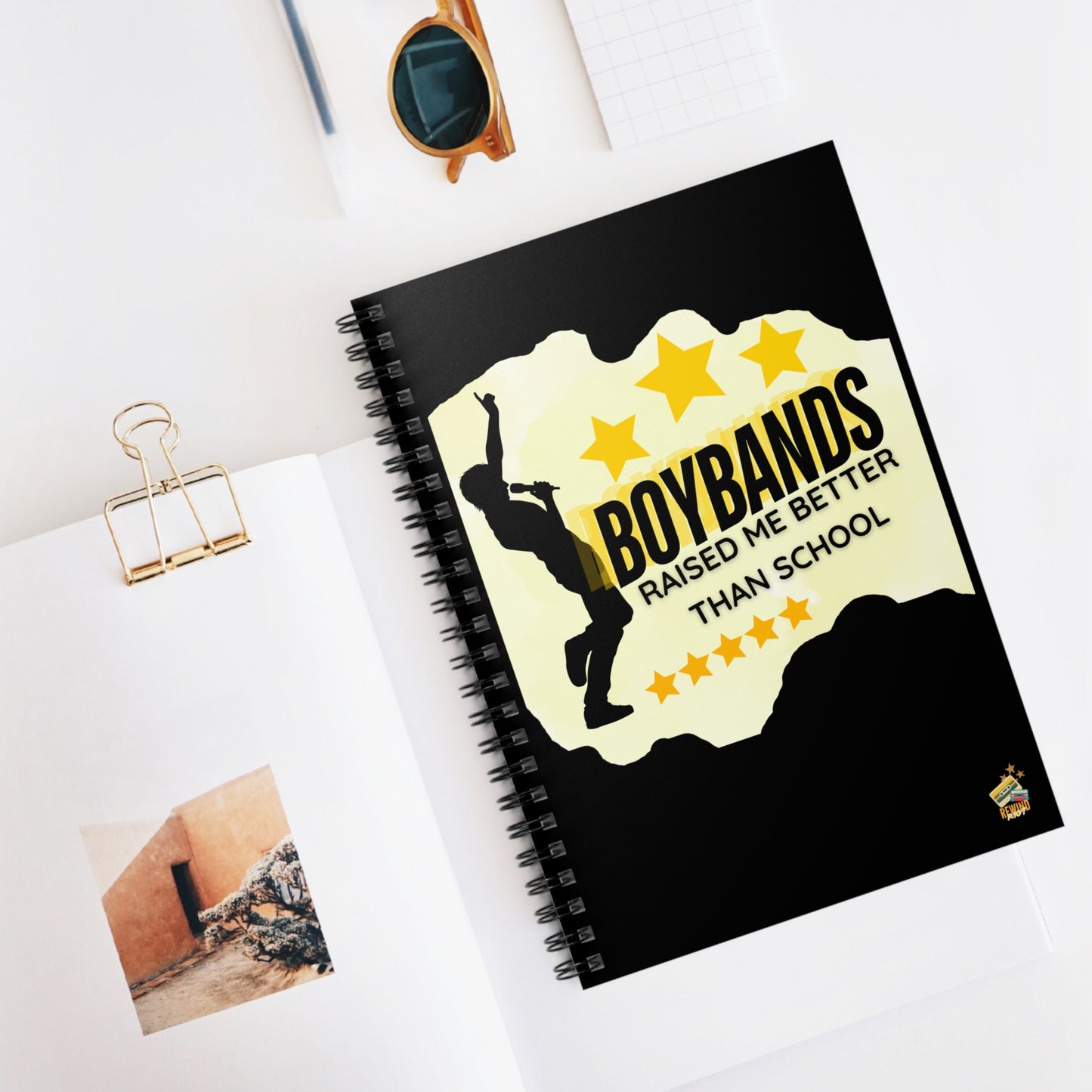 Boybands Raised Me Better Than School – Funny Fan Journal– Nostalgia-Inspired Journal - Cute Stationery, Journal for Fans, Gift for Creatives, School Supplies, Writing Journal - Mixtape Hearts