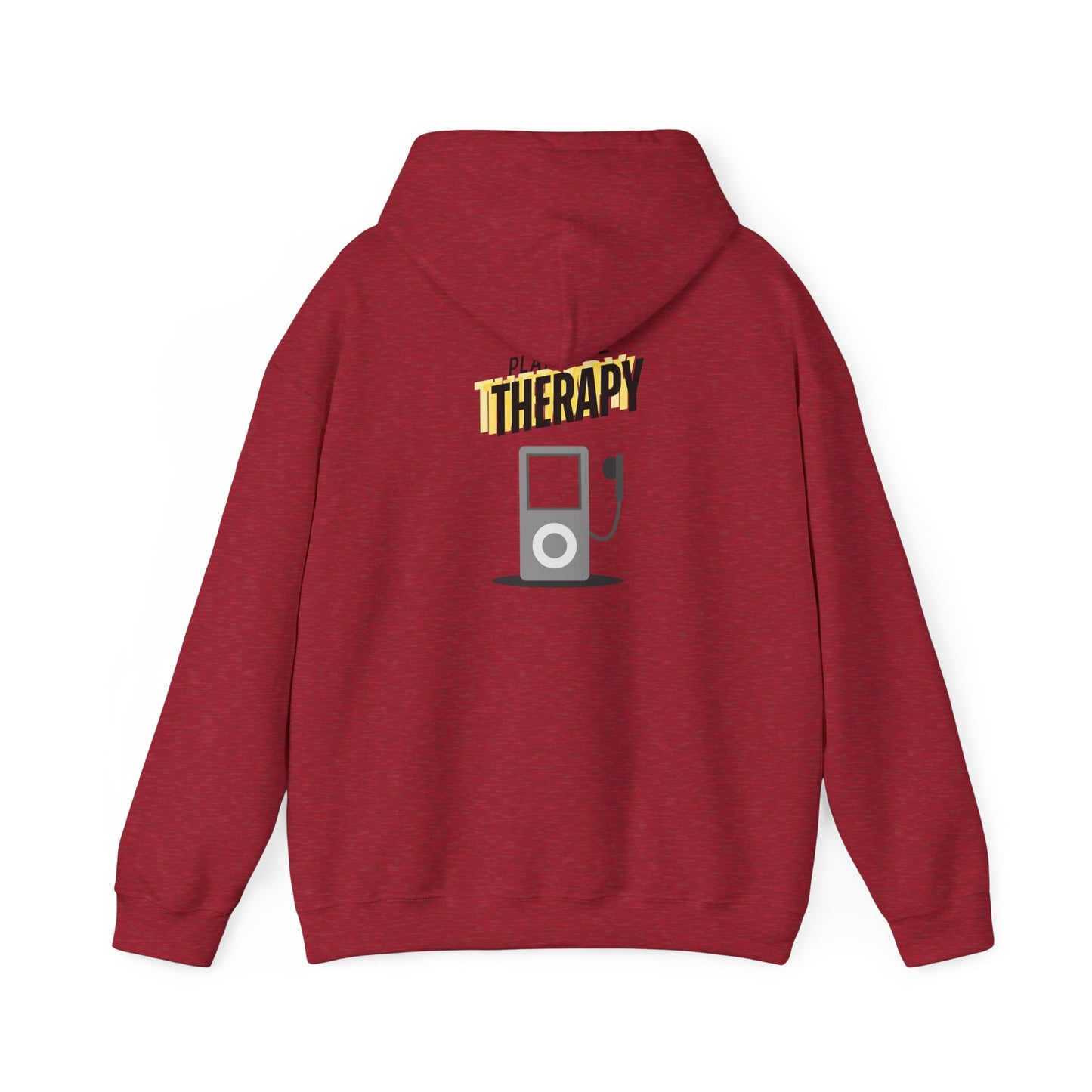 Playlist = Therapy – Cozy Hoodie – Cozy Throwback Hoodie – Cozy Retro Hoodie – Stylish Streetwear, Cozy Layering Piece, Unique Graphic Hoodie - Mixtape Hearts