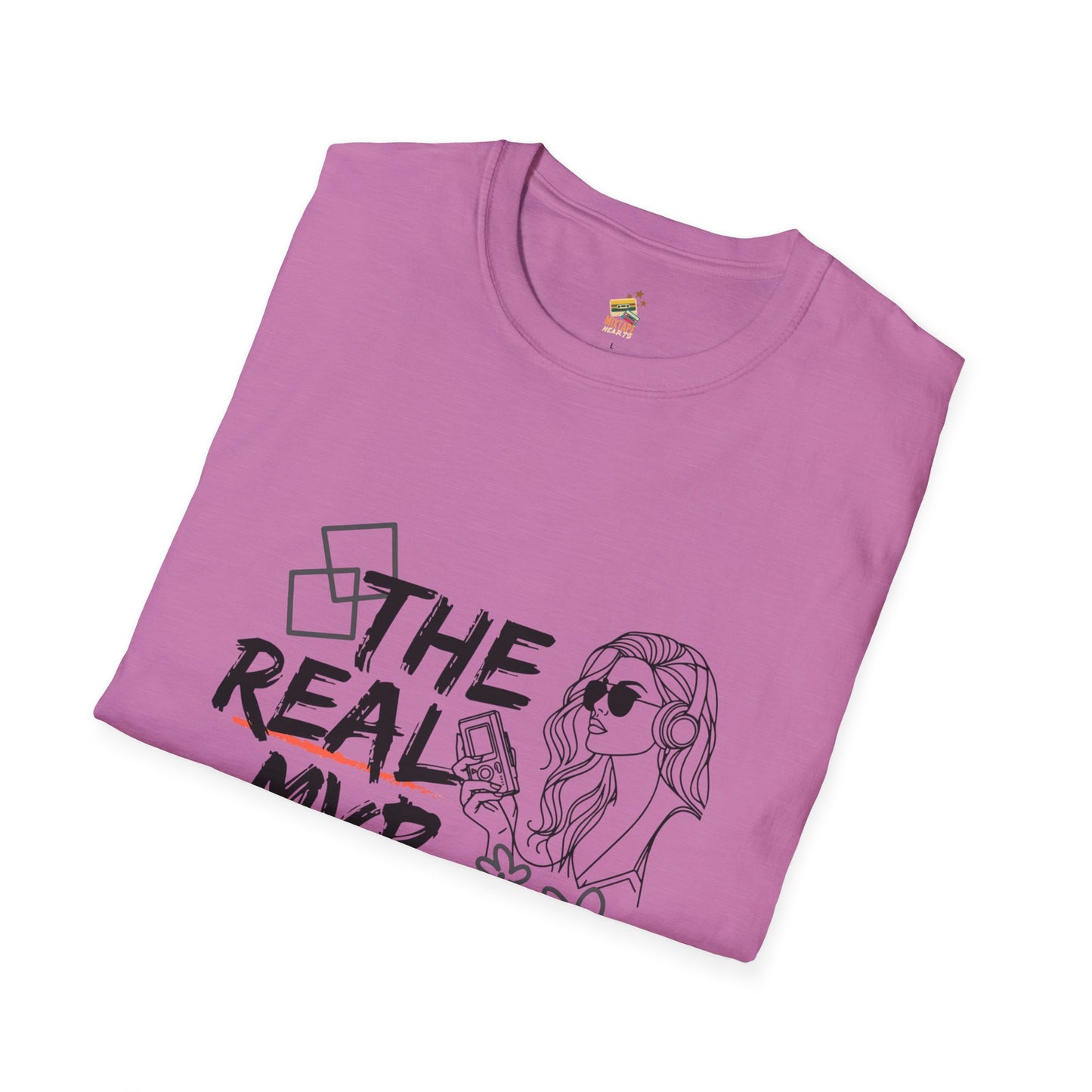 The Real MVP: My Walkman – 90s Nostalgia Unisex Tee| Gift for Walkman Fans, Vintage Style Tee, Casual Wear, Concert Outfit, Unisex Apparel - Mixtape Hearts