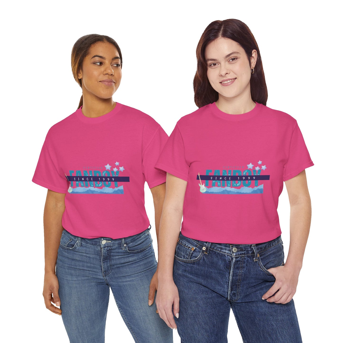 Certified Fanboy Since 1999 – Retro Pop Music Tee, Casual Tee, Graphic T-Shirt, Gift for Fans, Summer Wear, Everyday Comfort - Mixtape Hearts