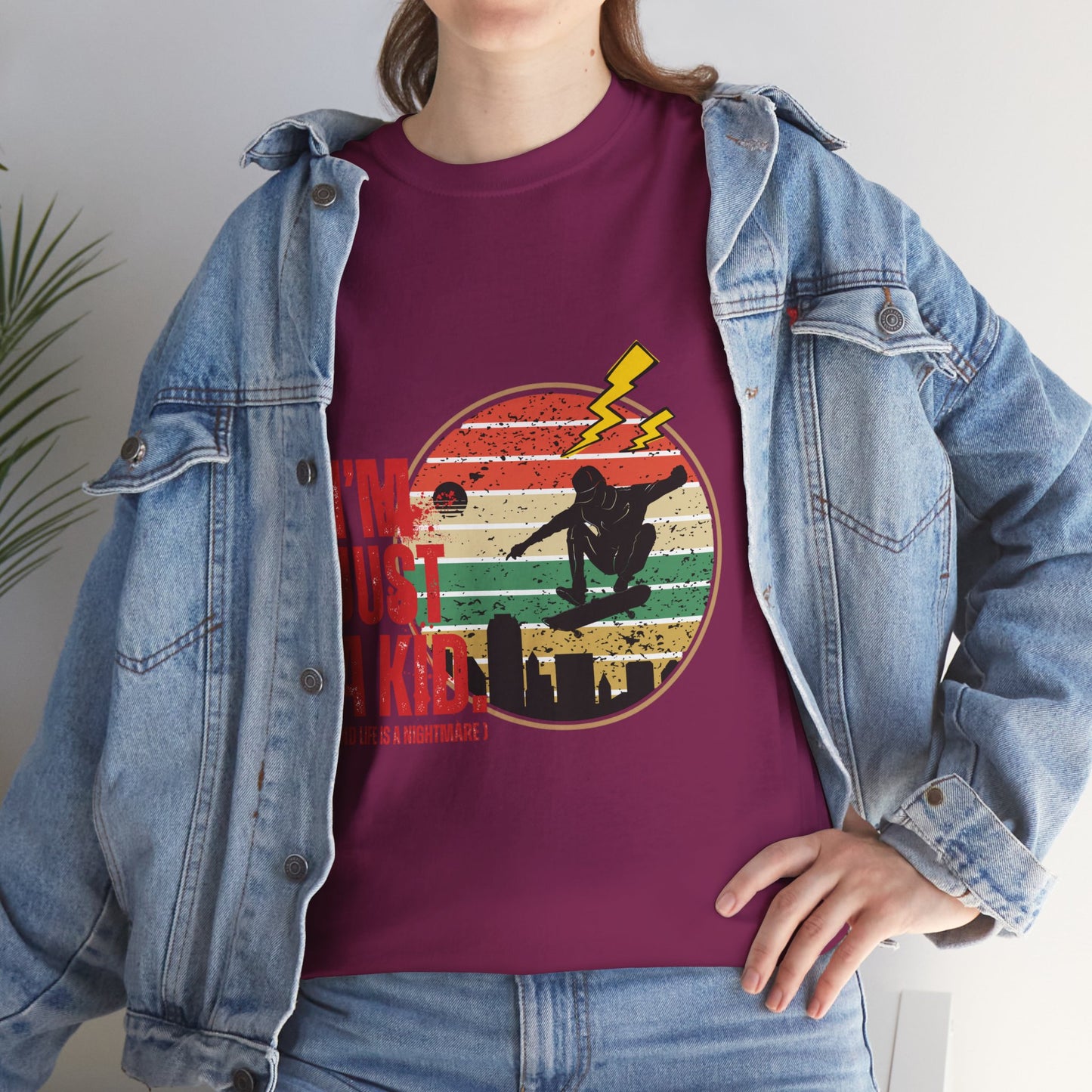 I’m Just a Kid T-Shirt – 2000s Pop Punk Graphic Tee Inspired by Simple Plan, Unisex Cotton T-Shirt, Gift for Young Explorers, Playful Design for All Ages - Mixtape Hearts