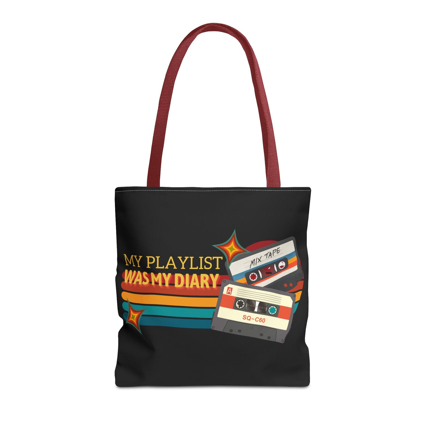 My Playlist Was My Diary – Emotional Era Tote Bag– Retro Music Tote – Pop Music Tote Bag – Nostalgic Music Tote