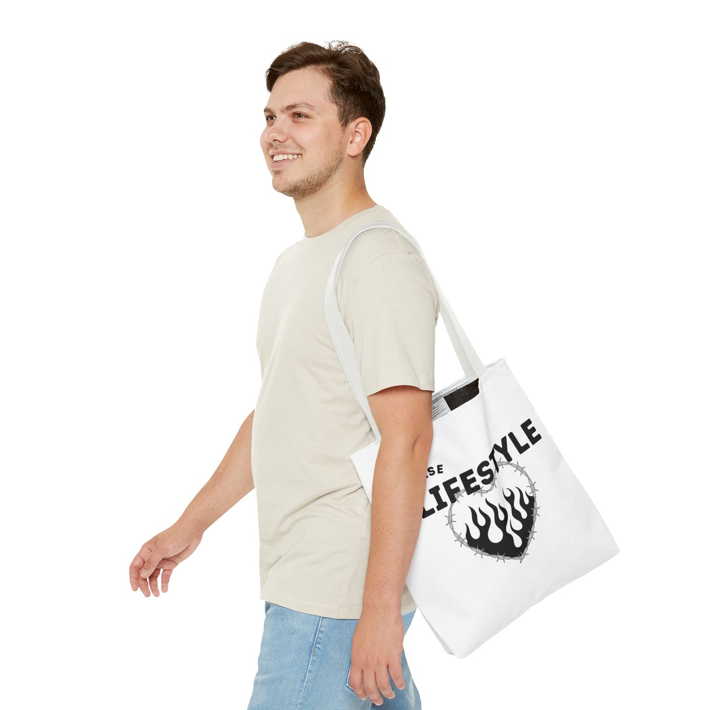 Emo Phase Lifestyle – Emotional Era Tote Bag - AOP, Fun and Stylish, Perfect for Music Lovers, Gift for Friends, Everyday Use, Beach Bag, Eco-Friendly - Mixtape Hearts