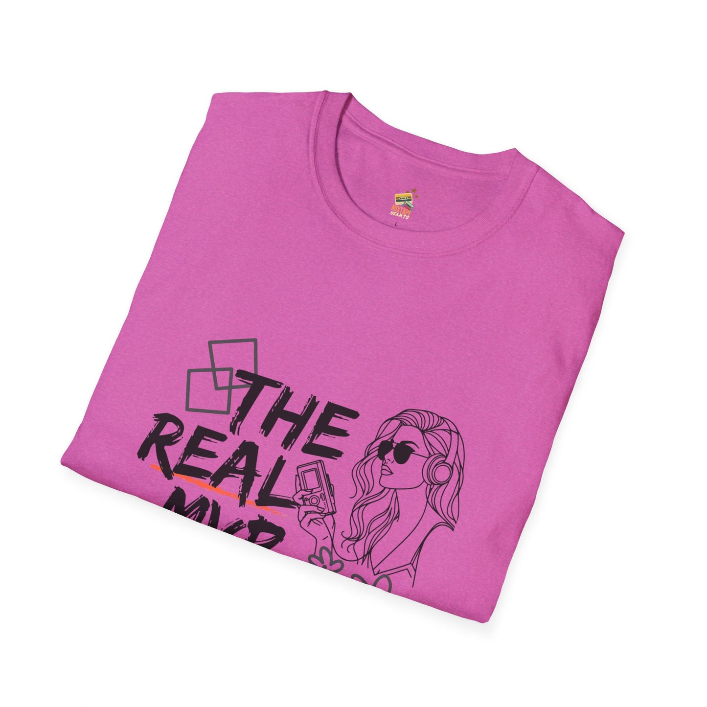 The Real MVP: My Walkman – 90s Nostalgia Unisex Tee| Gift for Walkman Fans, Vintage Style Tee, Casual Wear, Concert Outfit, Unisex Apparel - Mixtape Hearts