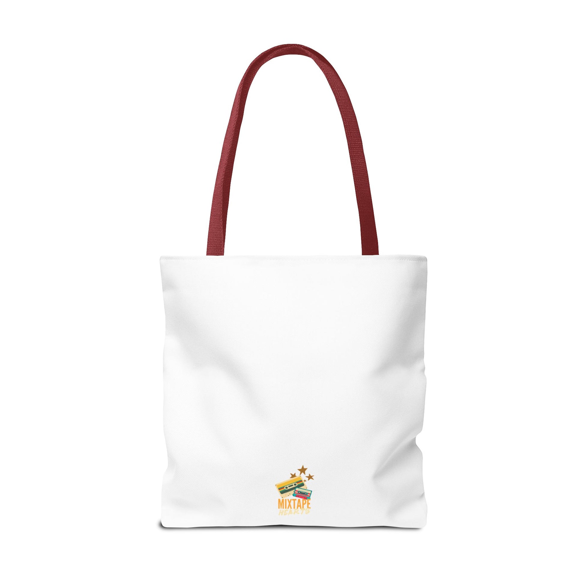 Too Many Posters, Not Enough Wall – Fangirl Era Tote Bag - AOP, Fun and Stylish, Perfect for Music Lovers, Gift for Friends, Everyday Use, Beach Bag, Eco-Friendly - Mixtape Hearts