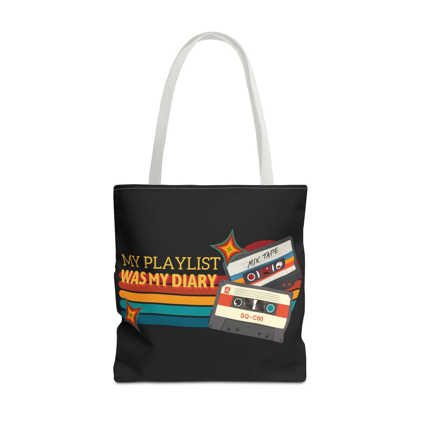 My Playlist Was My Diary – Emotional Era Tote Bag– Retro Music Tote – Pop Music Tote Bag – Nostalgic Music Tote