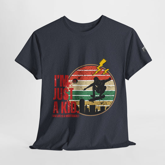 I’m Just a Kid T-Shirt – 2000s Pop Punk Graphic Tee Inspired by Simple Plan, Unisex Cotton T-Shirt, Gift for Young Explorers, Playful Design for All Ages - Mixtape Hearts