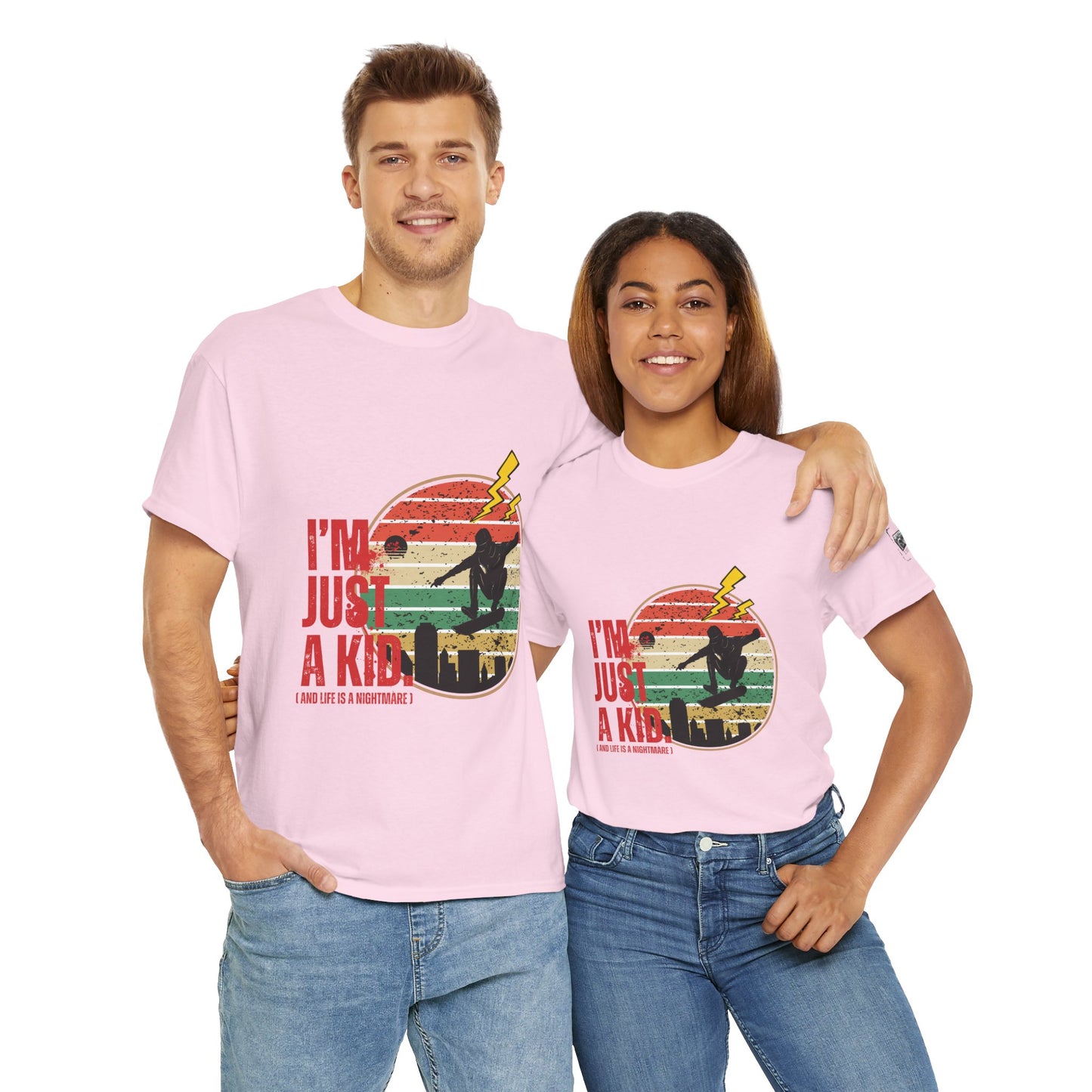 I’m Just a Kid T-Shirt – 2000s Pop Punk Graphic Tee Inspired by Simple Plan, Unisex Cotton T-Shirt, Gift for Young Explorers, Playful Design for All Ages - Mixtape Hearts