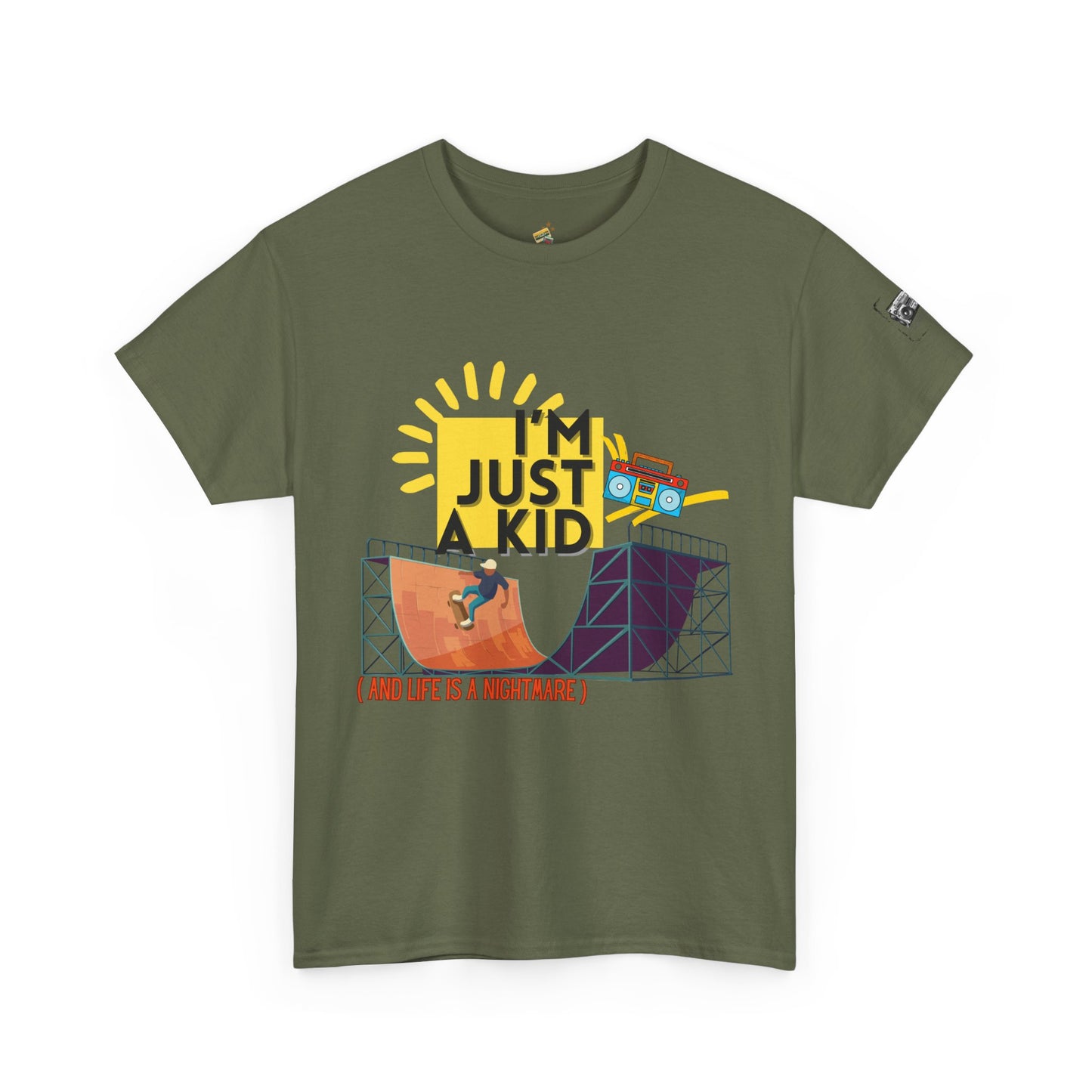 “I’m Just a Kid” – 90s Pop Punk Throwback Tee - Perfect for Concerts, Parties, Casual Wear, Outdoor Activities, Gifts - Mixtape Hearts