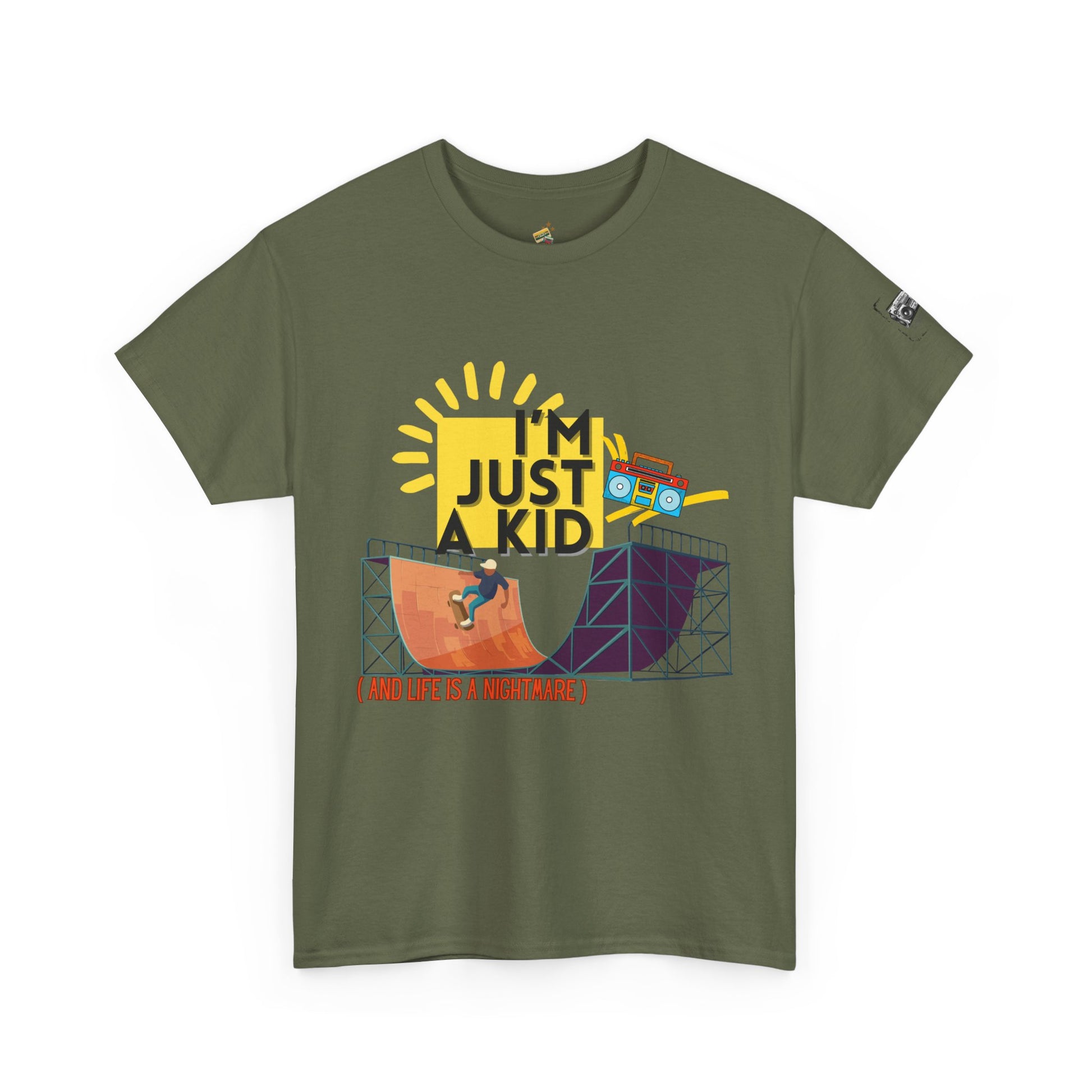 “I’m Just a Kid” – 90s Pop Punk Throwback Tee - Perfect for Concerts, Parties, Casual Wear, Outdoor Activities, Gifts - Mixtape Hearts