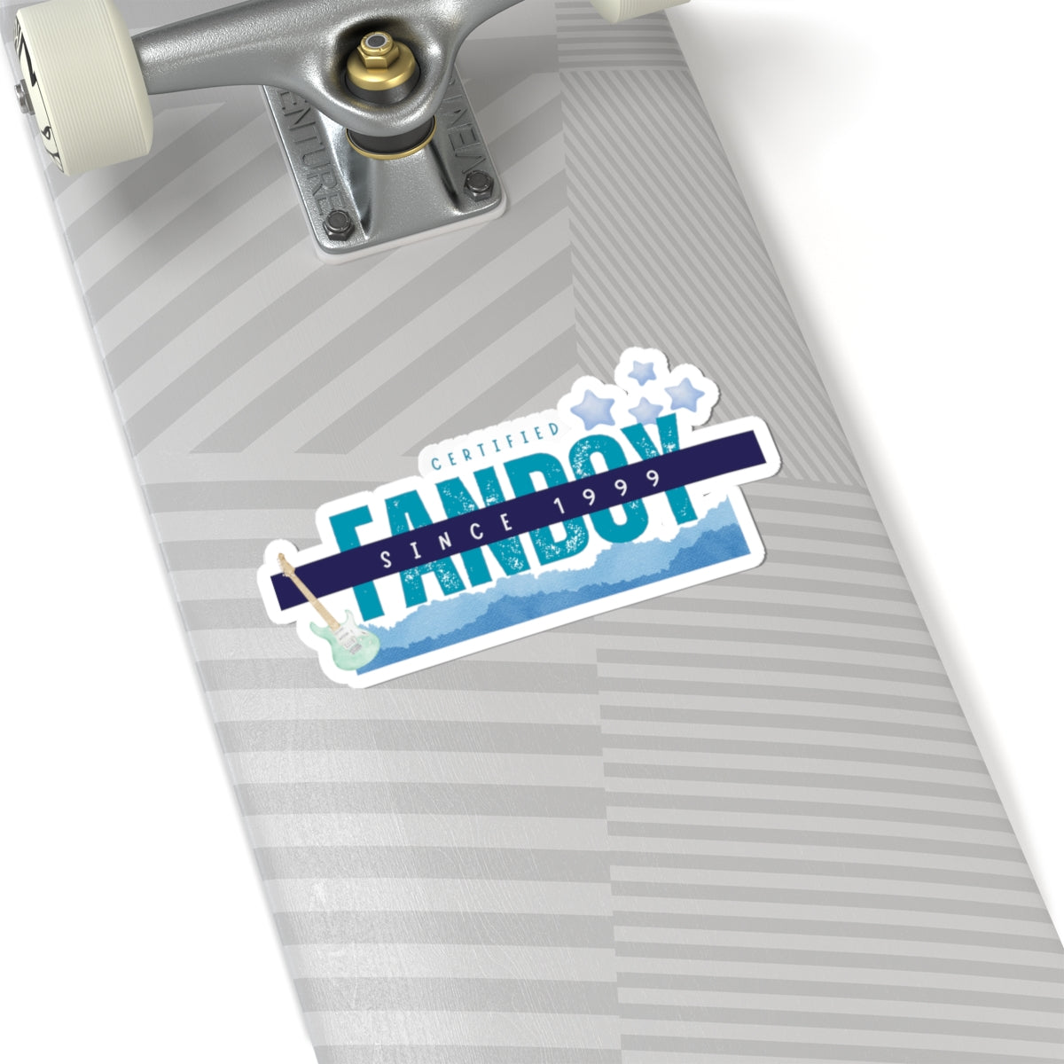 Certified Fanboy Since 1999 – Vinyl Kiss-Cut Sticker, Cute Stickers for Music Lovers, Sticker for Laptops, Fun Gifts for Fans, Customizable Decor - Mixtape Hearts
