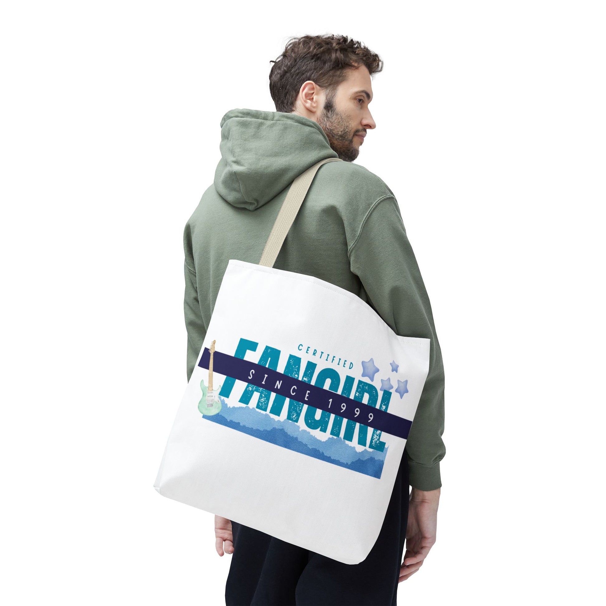 Certified Fangirl Since 1999 – Nostalgic Music Tote, Cute Tote, Gift for Fangirls, Fan Merchandise, Artsy Bag, AOP Design - Mixtape Hearts