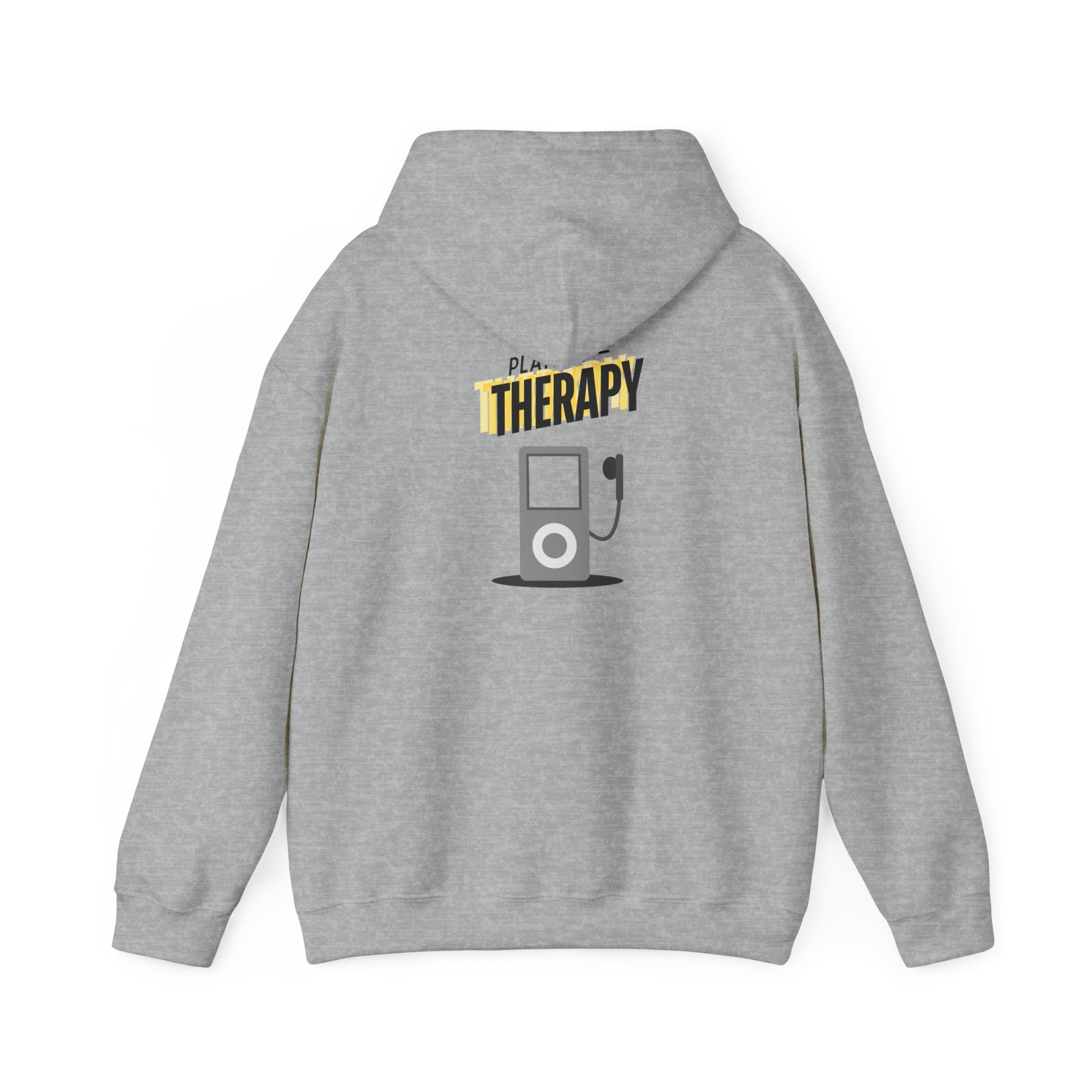 Playlist = Therapy – Cozy Hoodie – Cozy Throwback Hoodie – Cozy Retro Hoodie – Stylish Streetwear, Cozy Layering Piece, Unique Graphic Hoodie - Mixtape Hearts