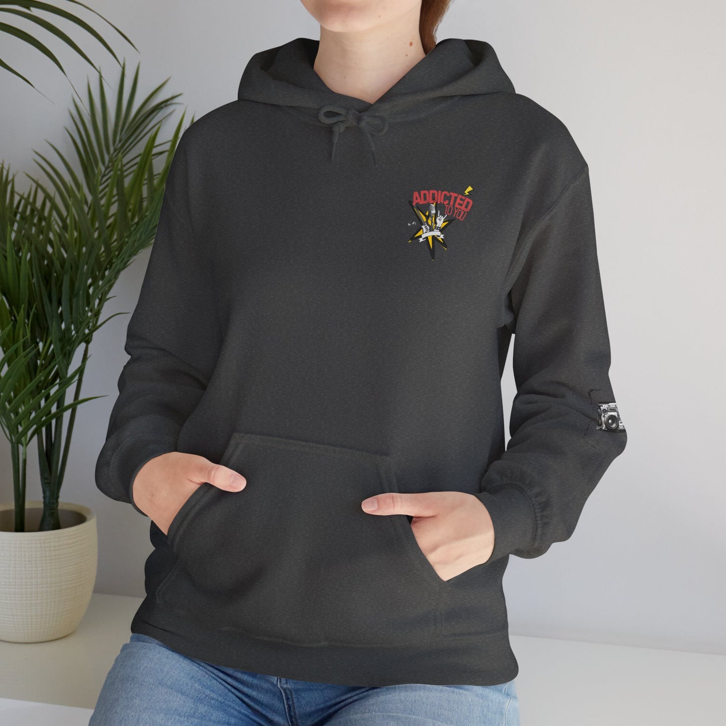 "Addicted to You" – Hoodie for the Lovesick & Lyrical - Addicted to You, Cute Gift for Her, Stylish Streetwear, Cozy Layering Piece, Unique Graphic Hoodie